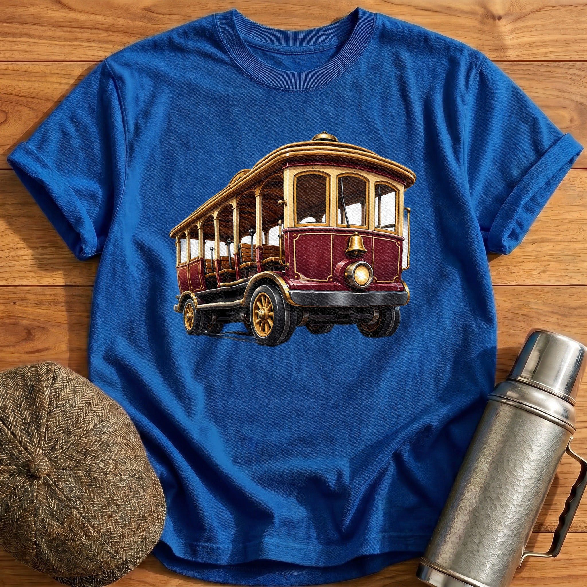 Cablecar Front34 T-Shirt - Royal