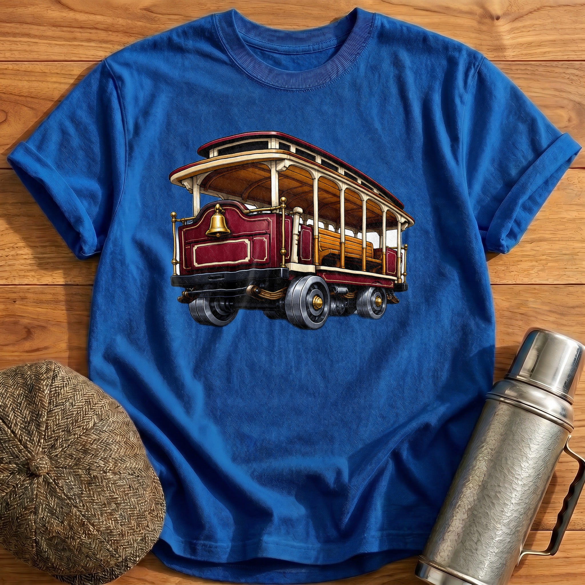 Cablecar Rear34 T-Shirt - Royal