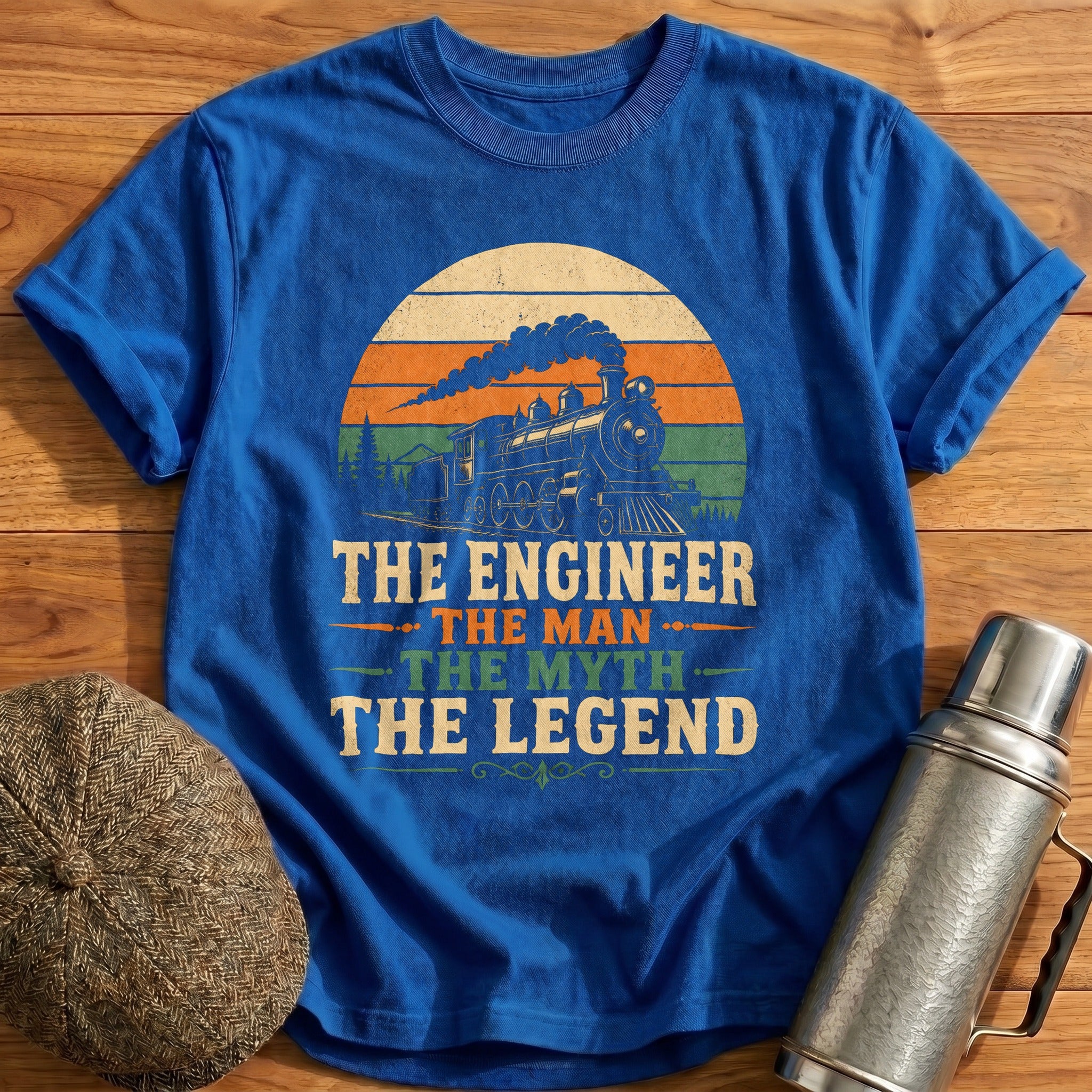 Engineer Man Myth Legend T-Shirt - Royal