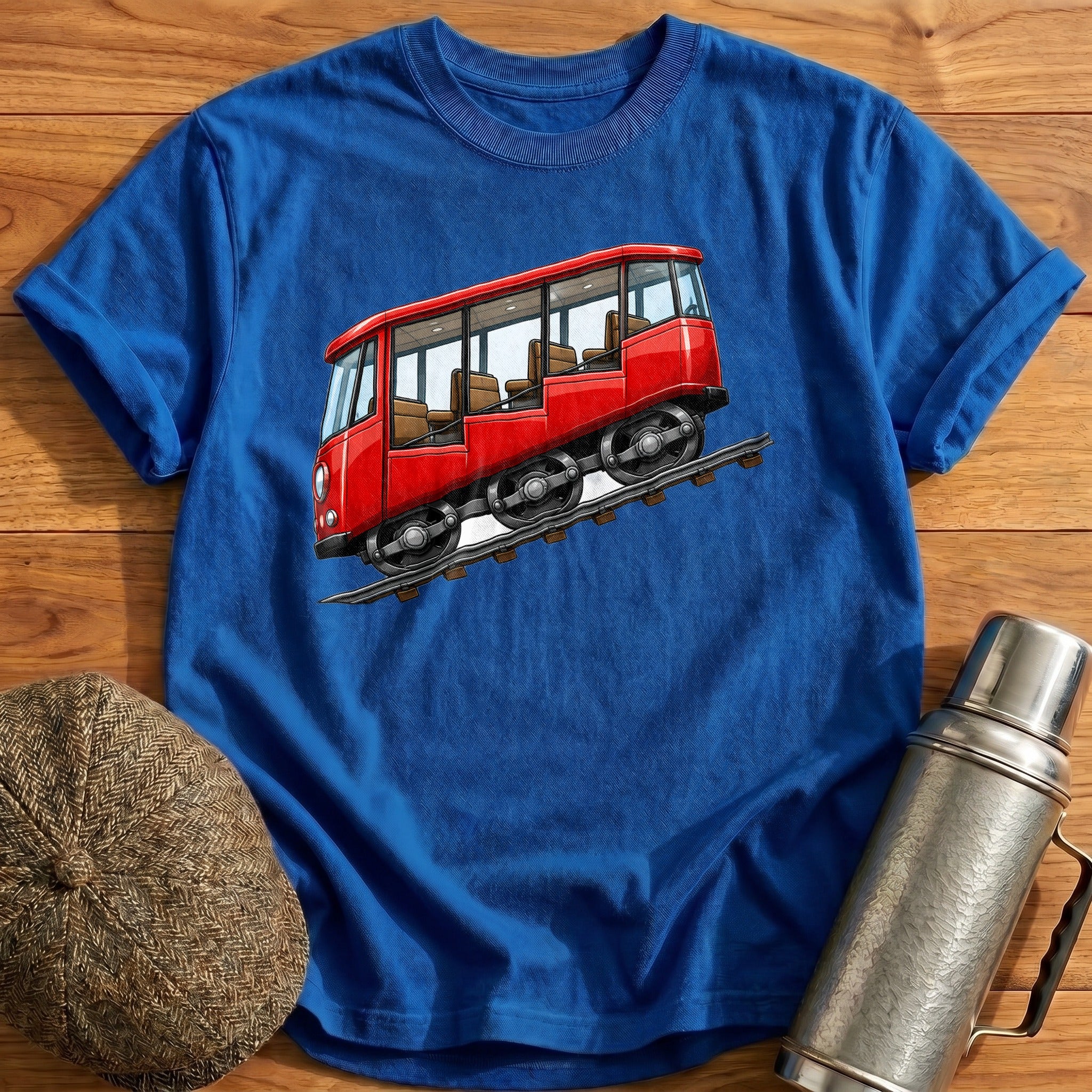Funicular Side T-Shirt - Royal