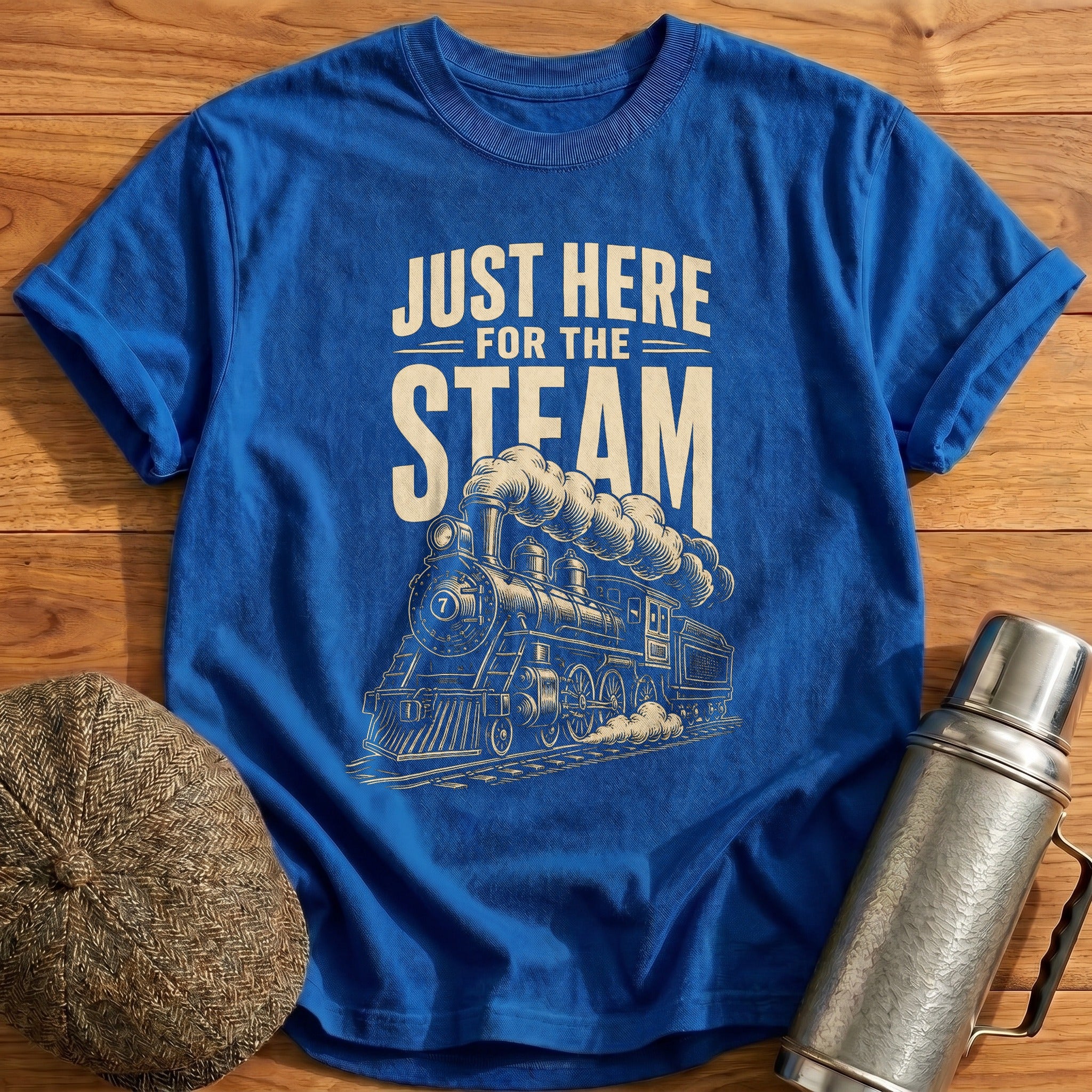 Just Here for the Steam T-Shirt - Royal