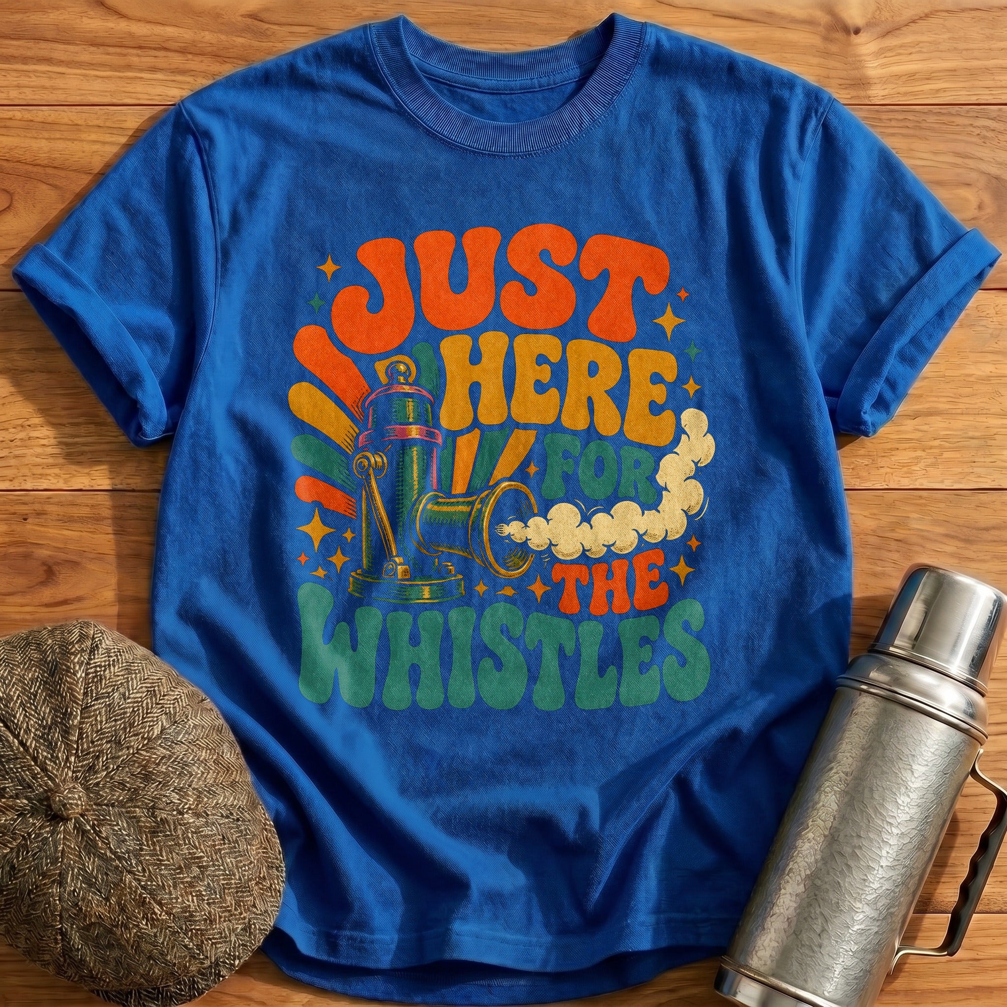 Just Here for the Whistles T-Shirt - Royal
