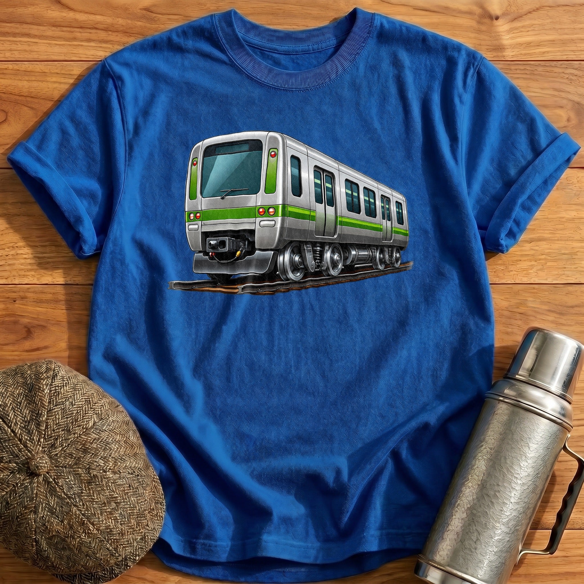Metrotrain Rear34 T-Shirt - Royal