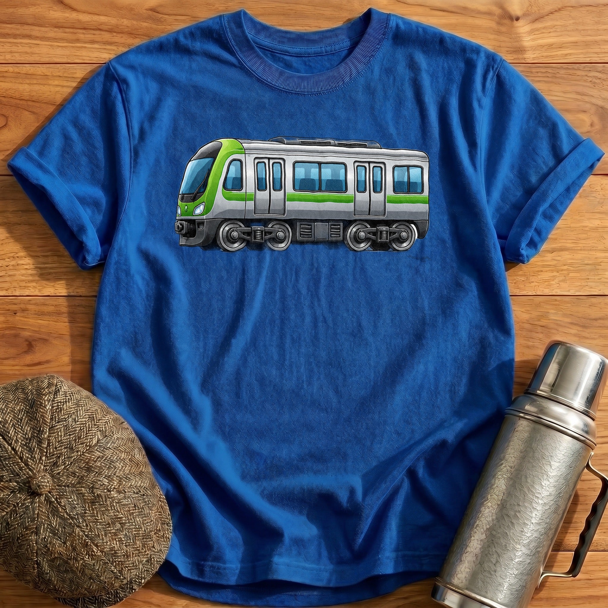 Metrotrain Side T-Shirt - Royal