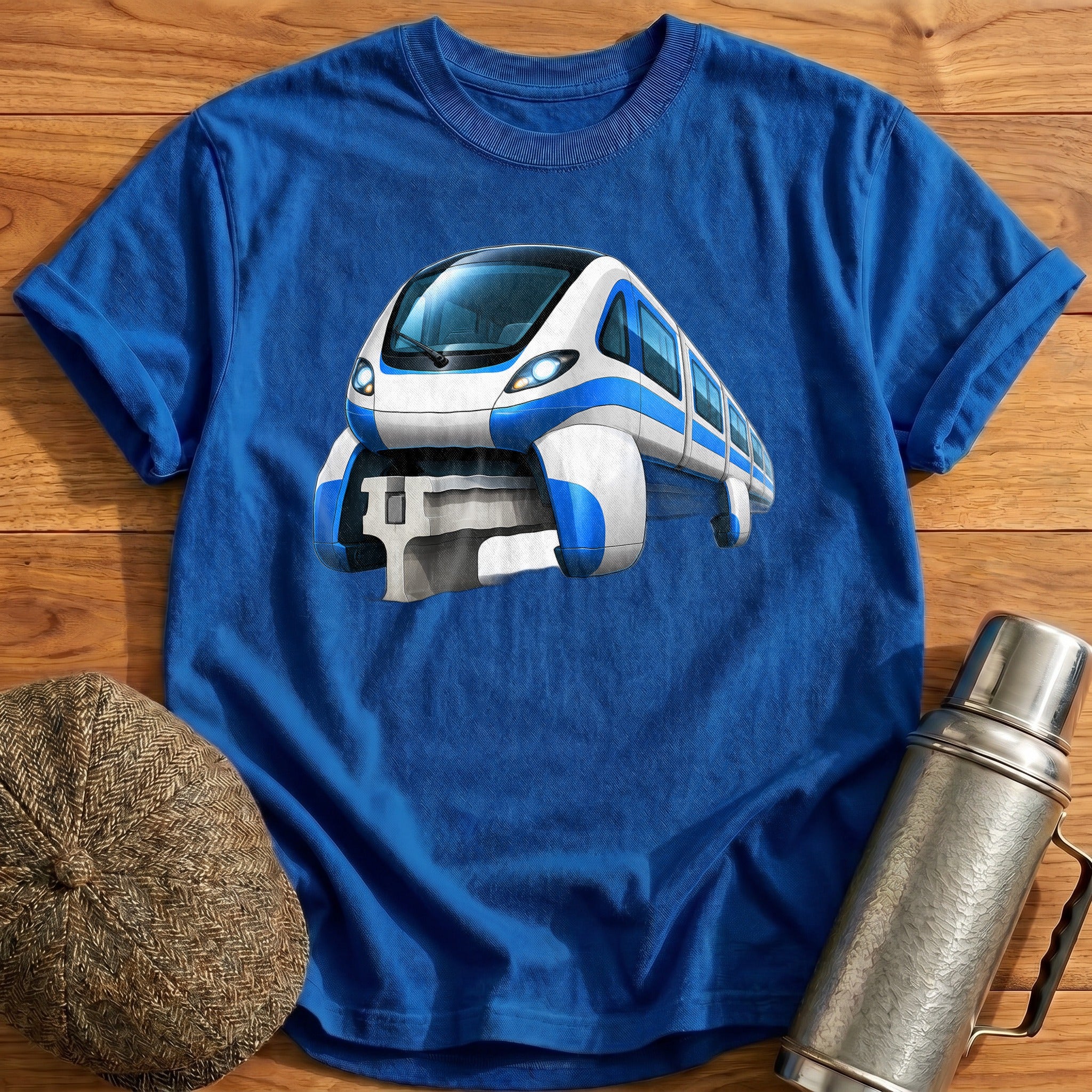 Monorail Front34 T-Shirt - Royal