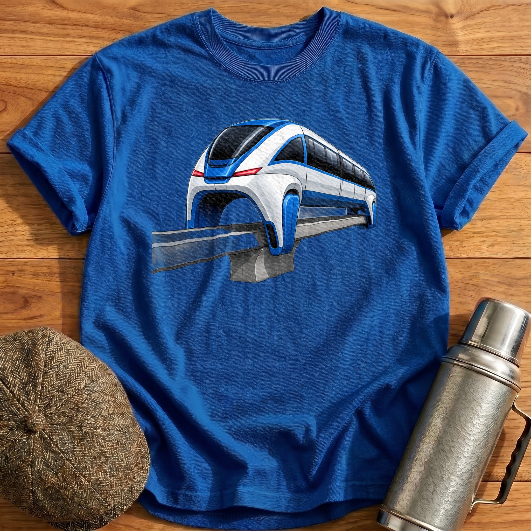 Monorail Rear34 T-Shirt - Royal