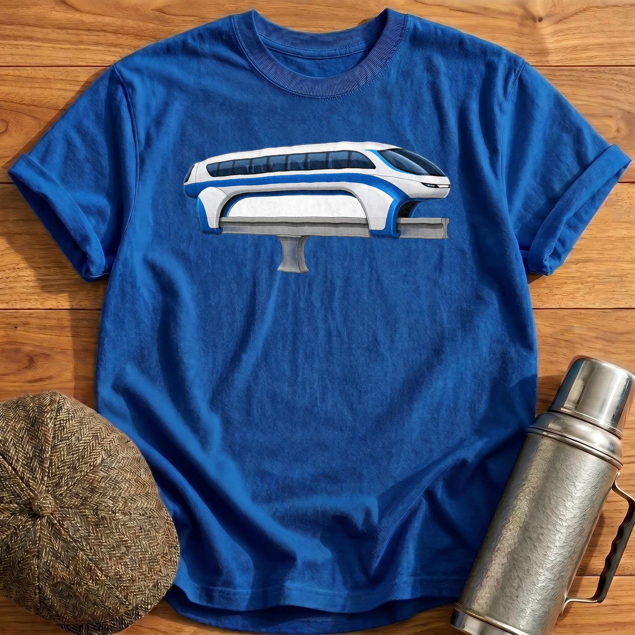 Monorail Side T-Shirt - Royal