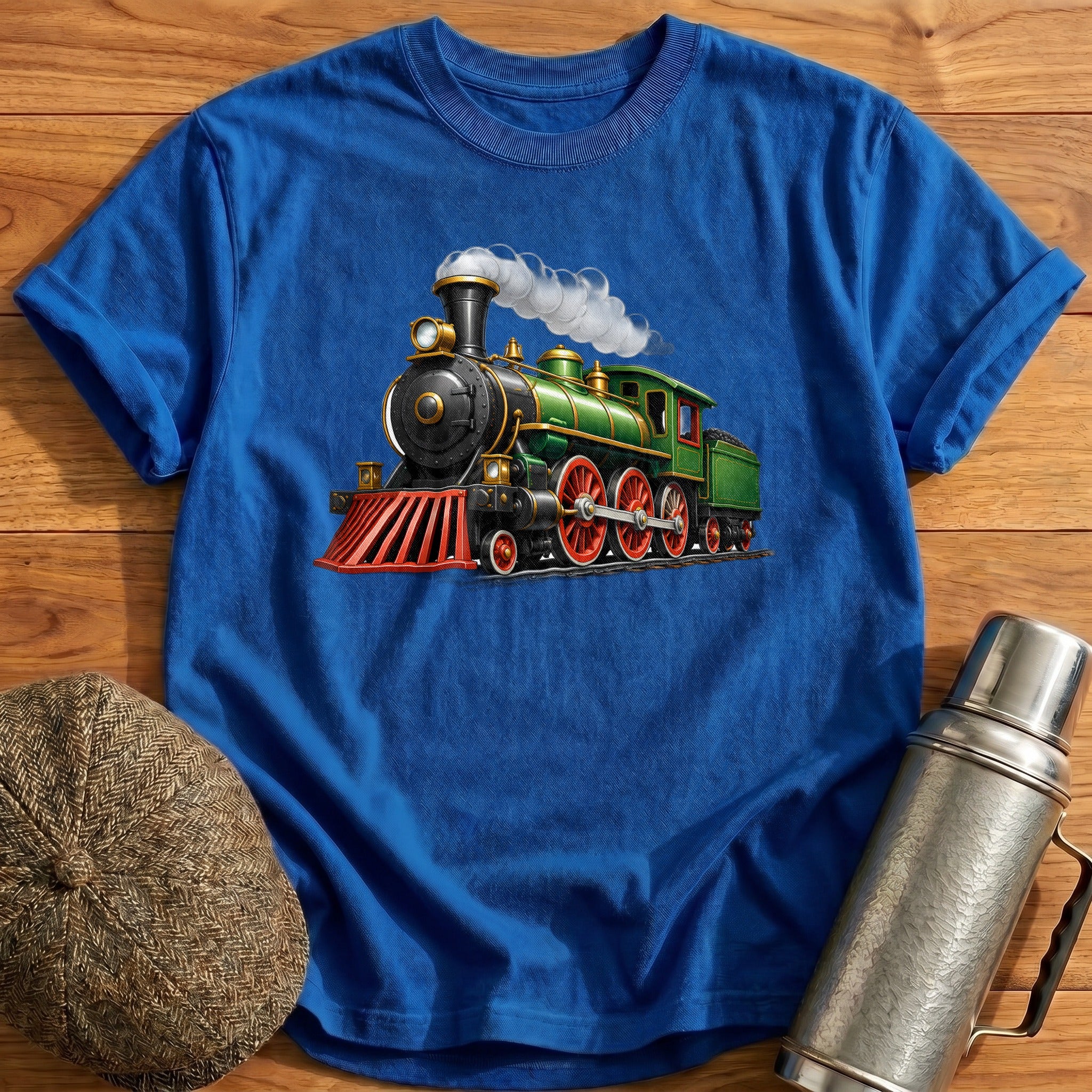 Steamloco Front34 T-Shirt - Royal