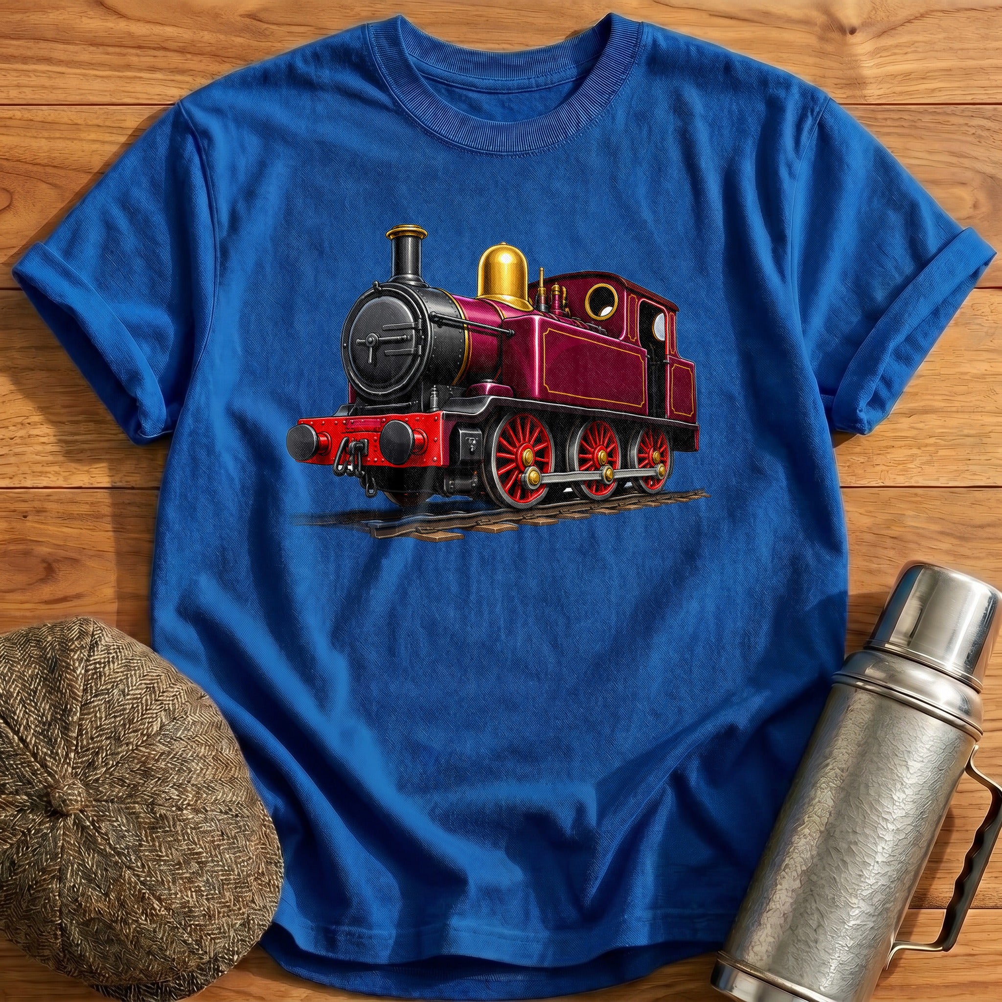 Tankengine Front34 T-Shirt - Royal