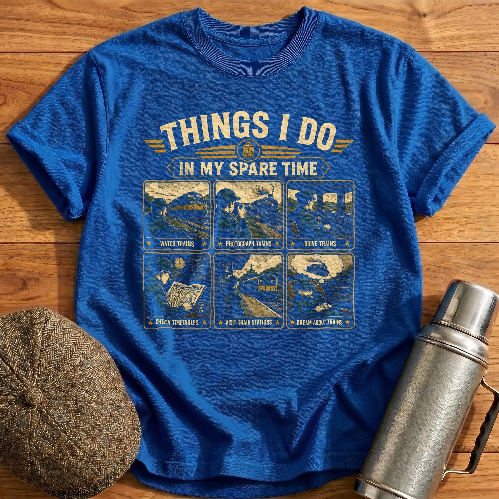 Things I Do Spare Time T-Shirt - Royal