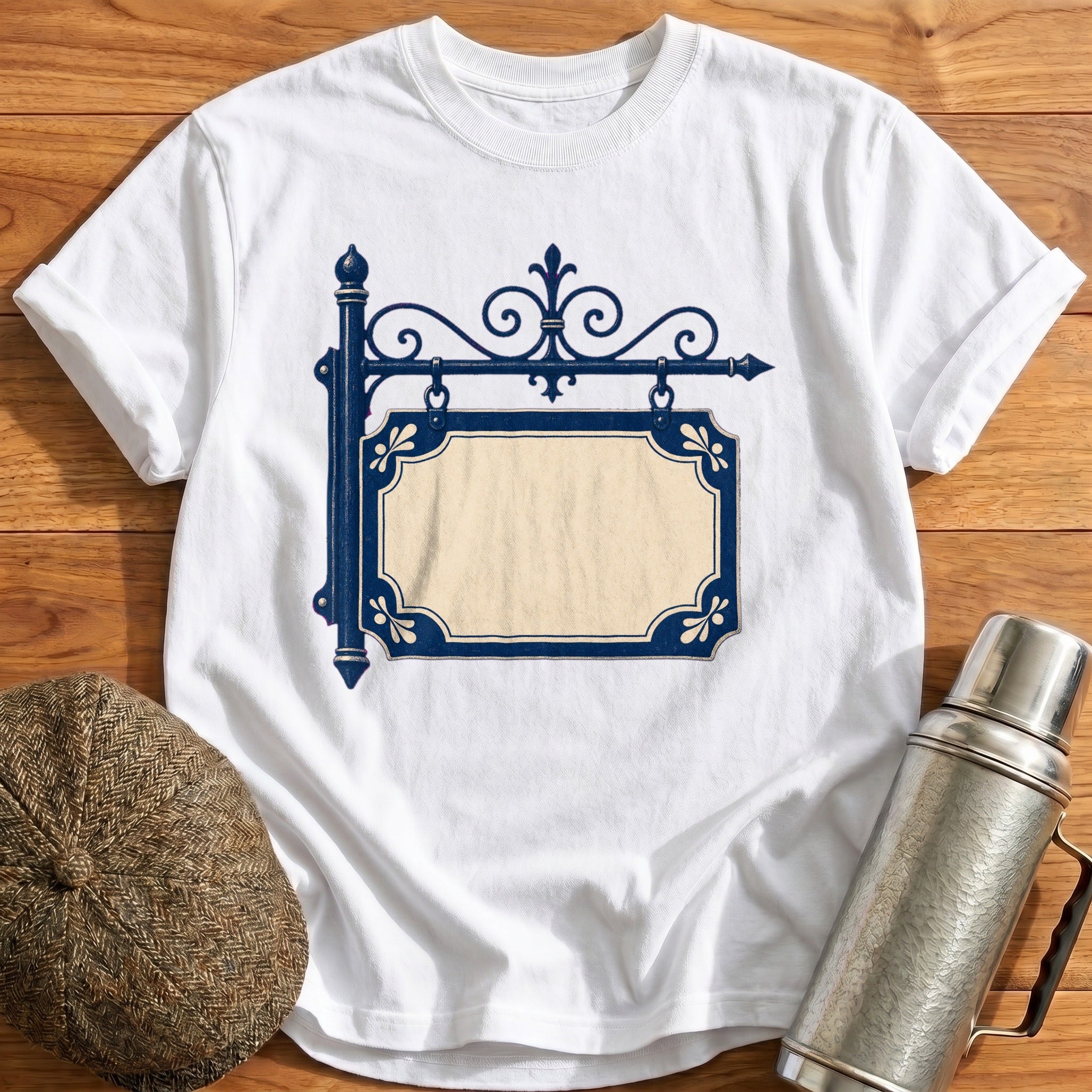 Enamel Station Sign T-Shirt - White