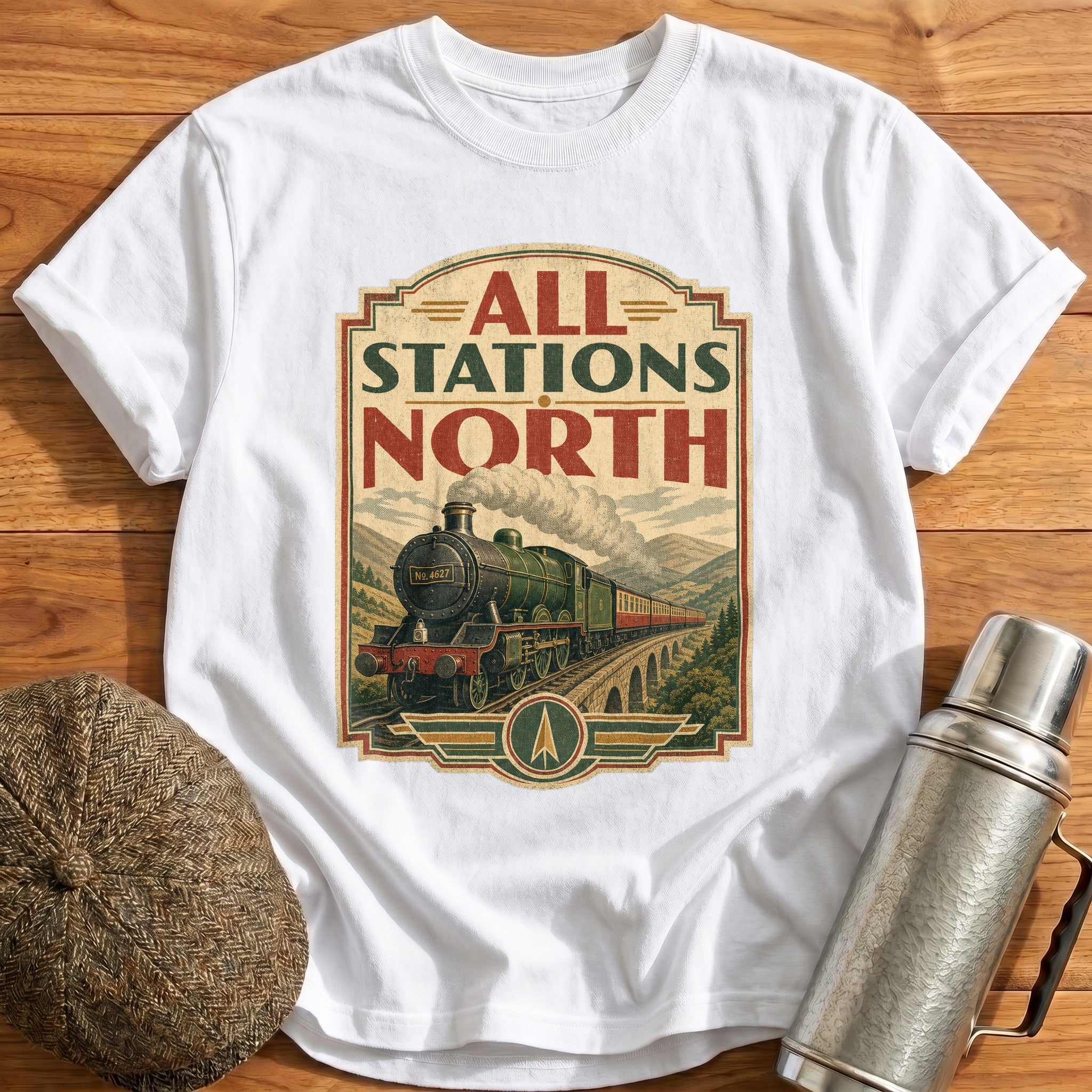 All Stations North T-Shirt - White