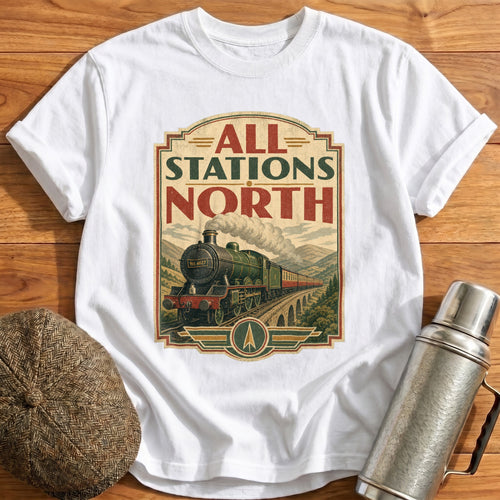 All Stations North T-Shirt - White