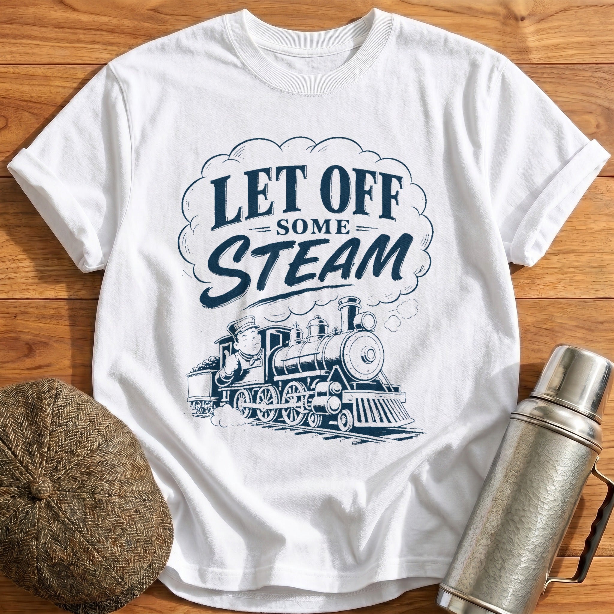Let Off Some Steam T-Shirt - White