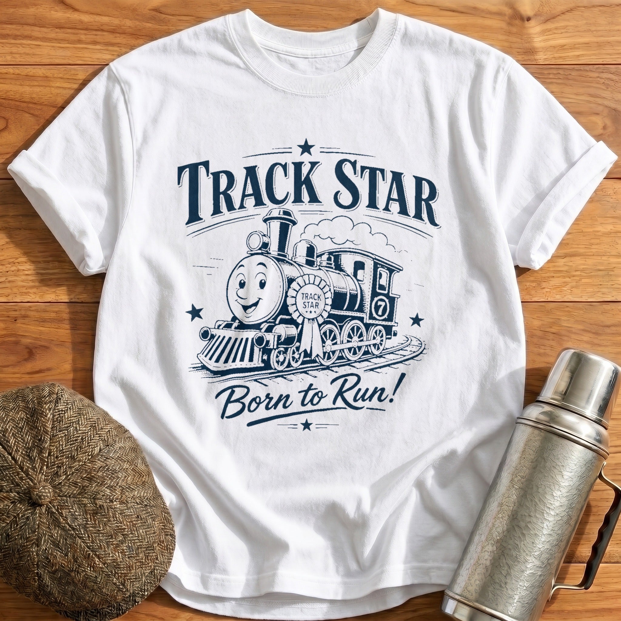 Track Star T-Shirt - White