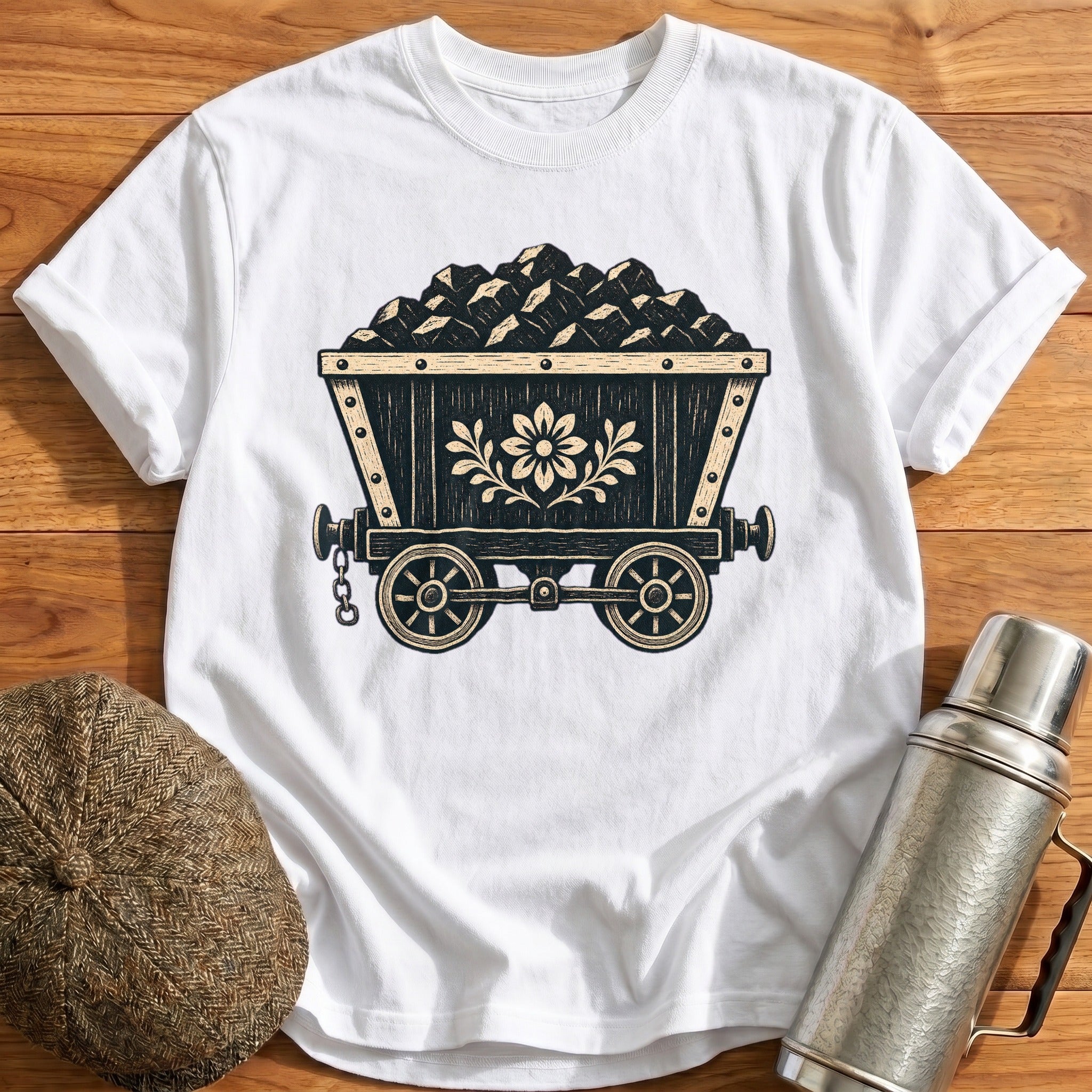 Coal Wagon T-Shirt - White