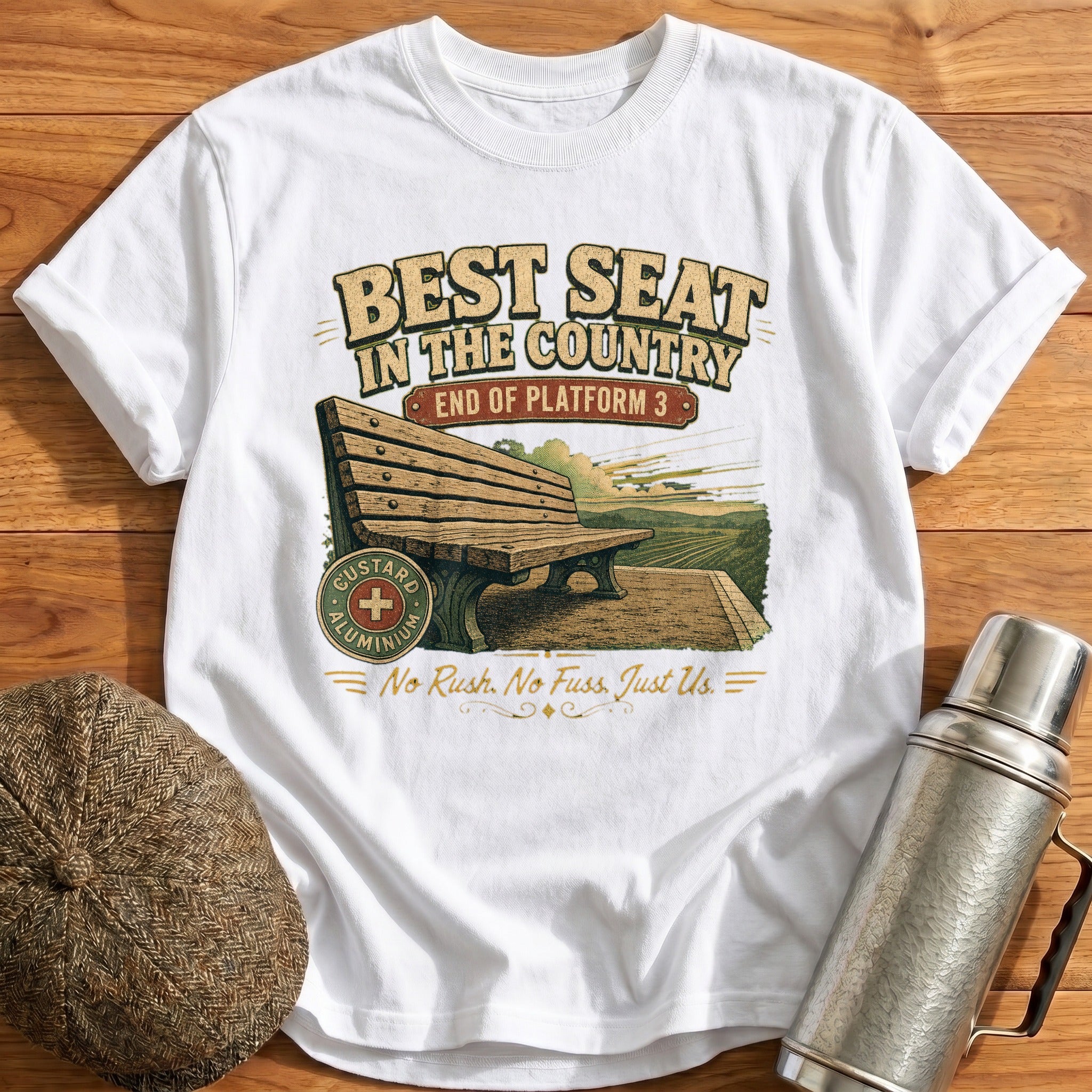 Best Seat in the Country T-Shirt - White