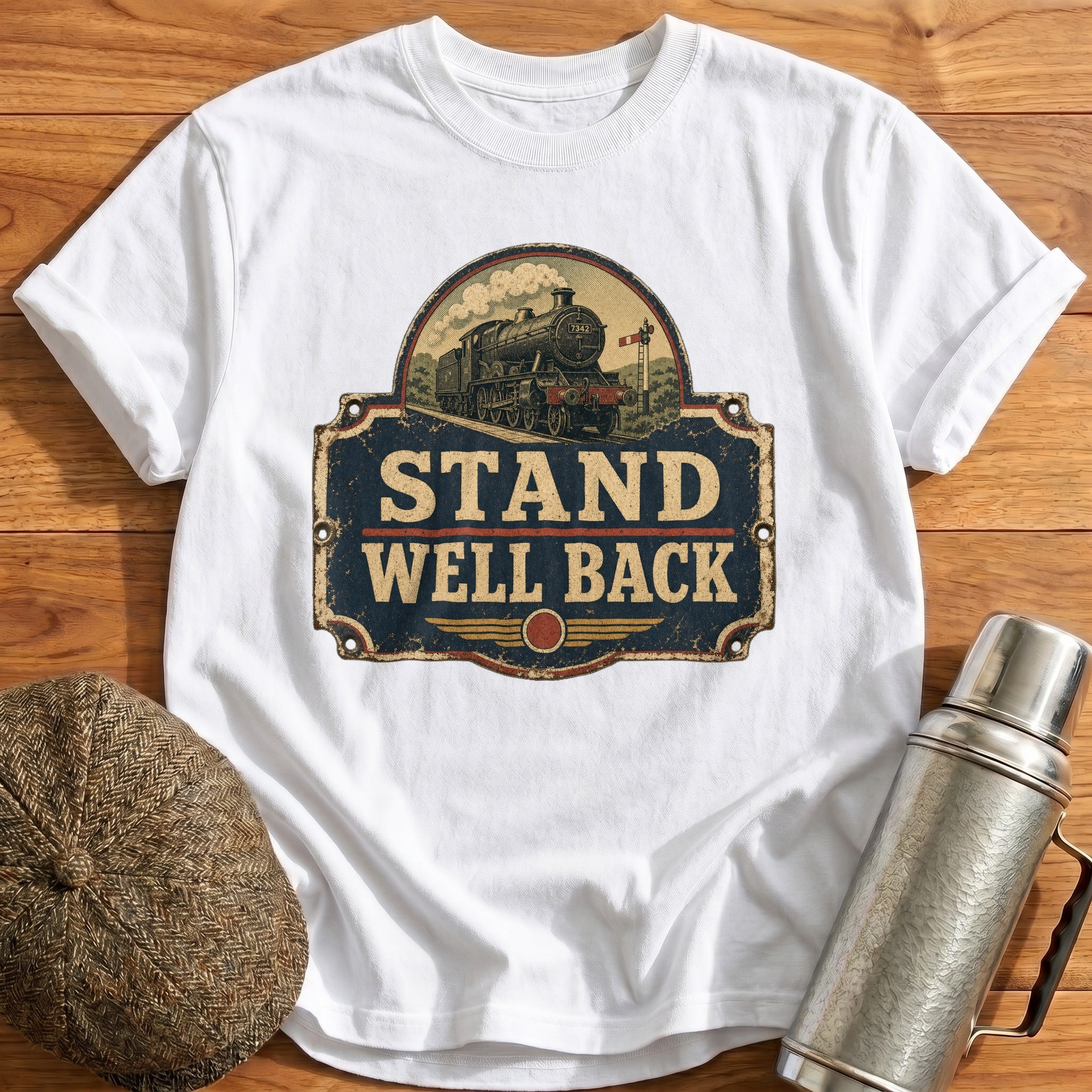 Stand Well Back T-Shirt - White