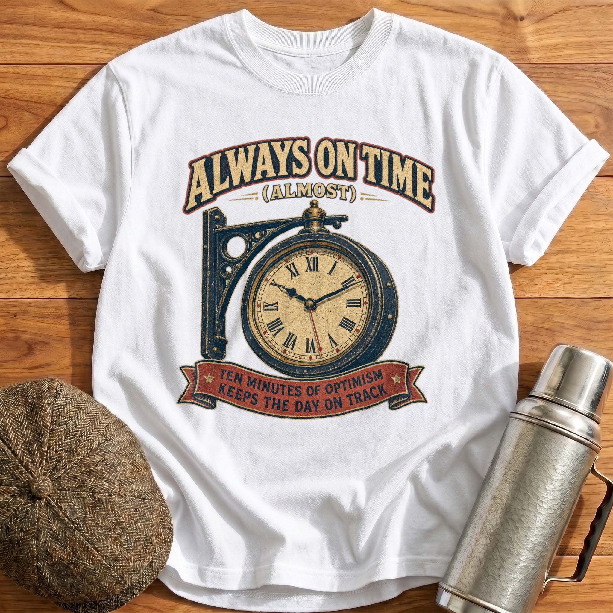 Always on Time T-Shirt - White