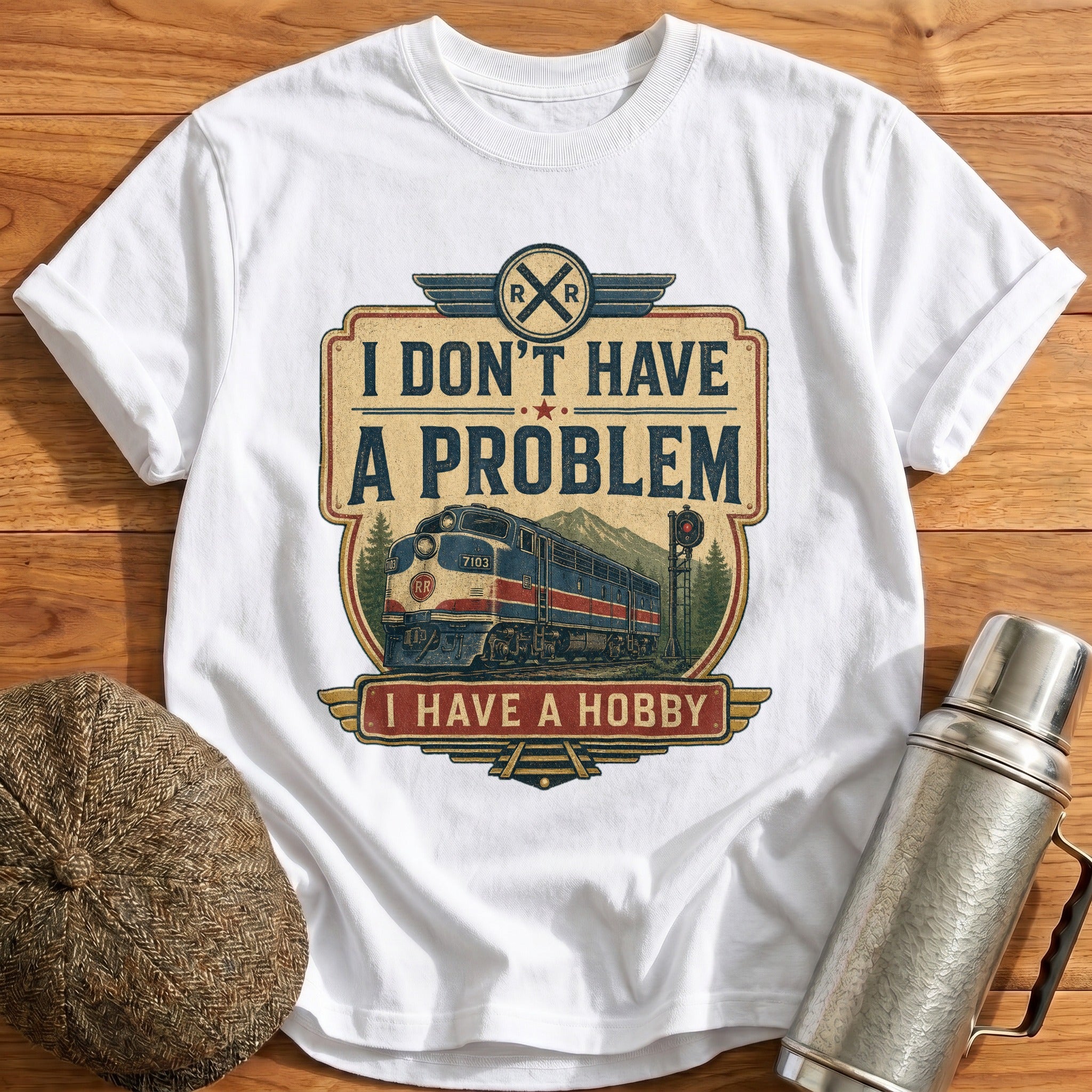 I Don't Have a Problem T-Shirt - White