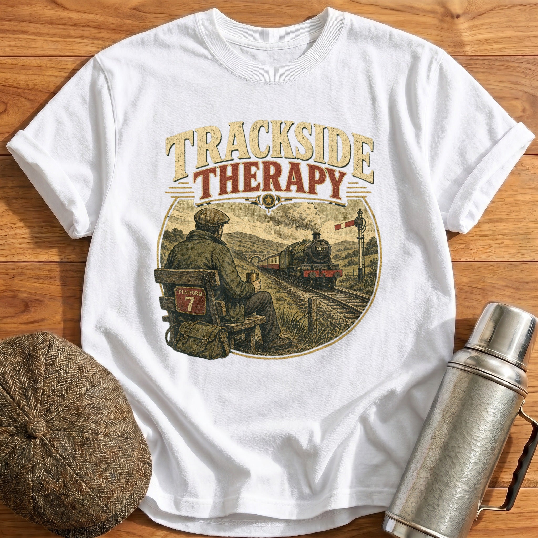 Trackside Therapy II T-Shirt - White