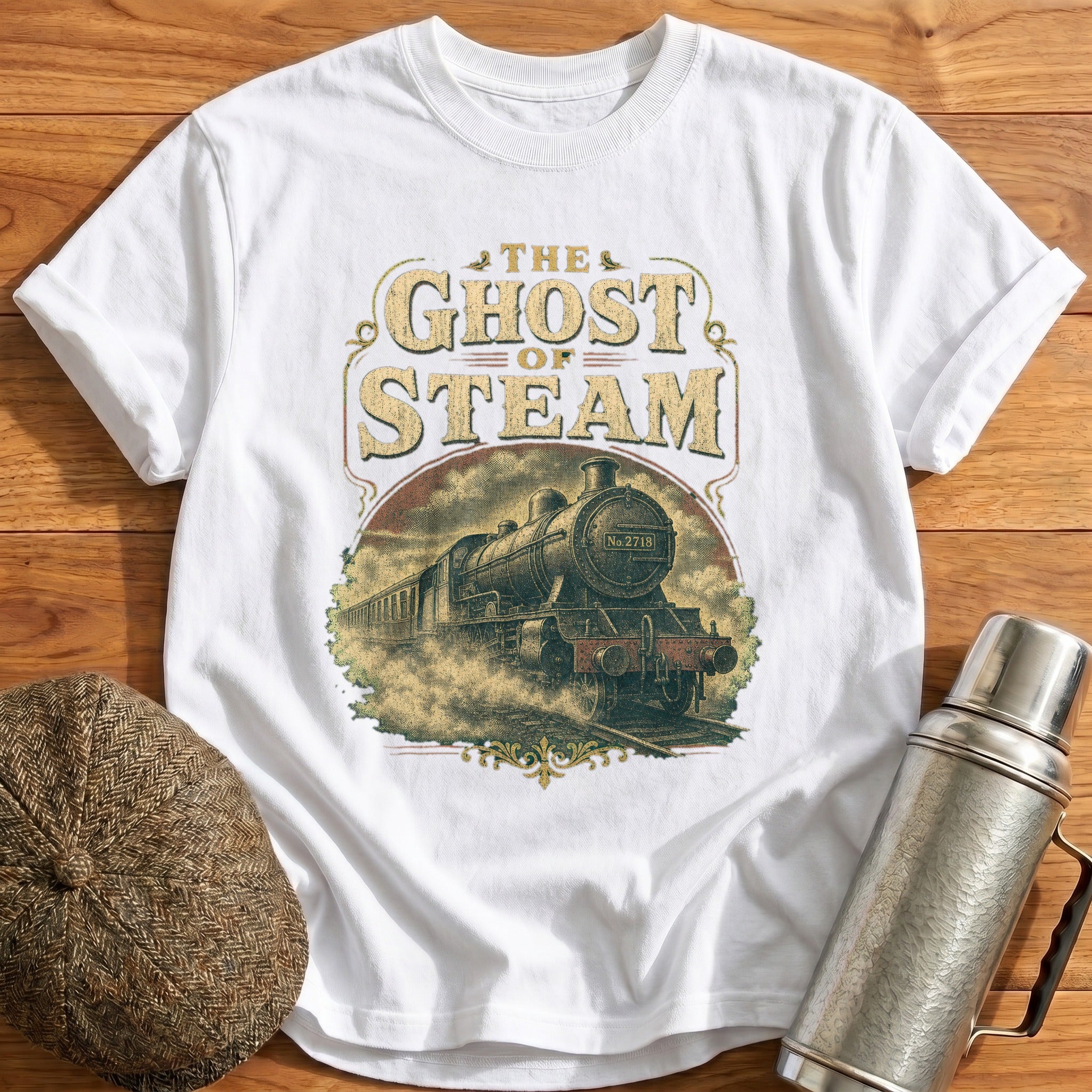 The Ghost of Steam T-Shirt - White