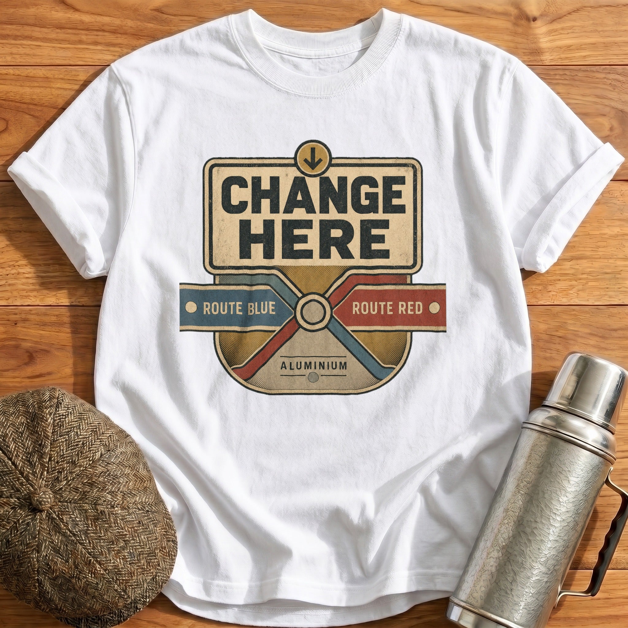 Change Here T-Shirt - White