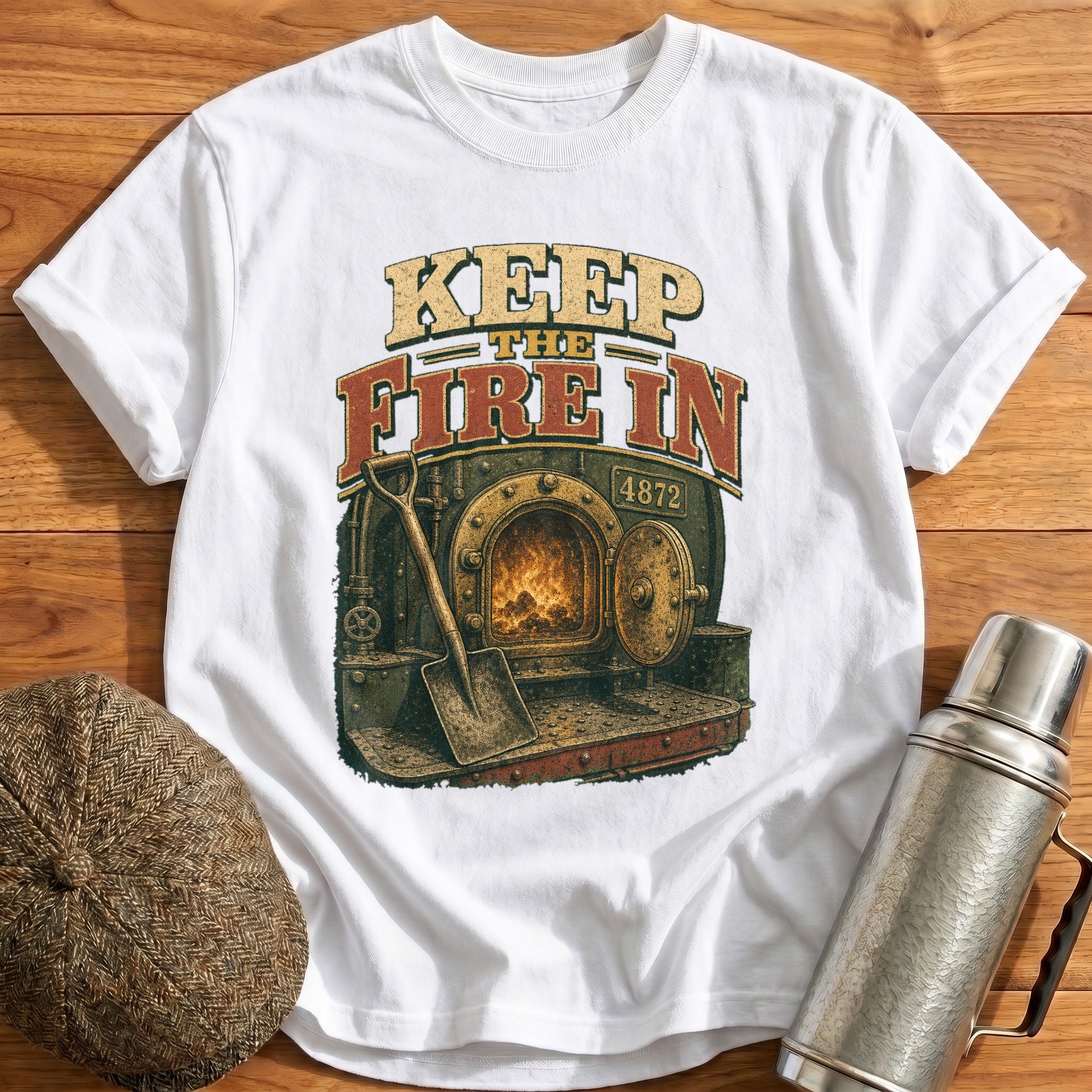 Keep the Fire in T-Shirt - White