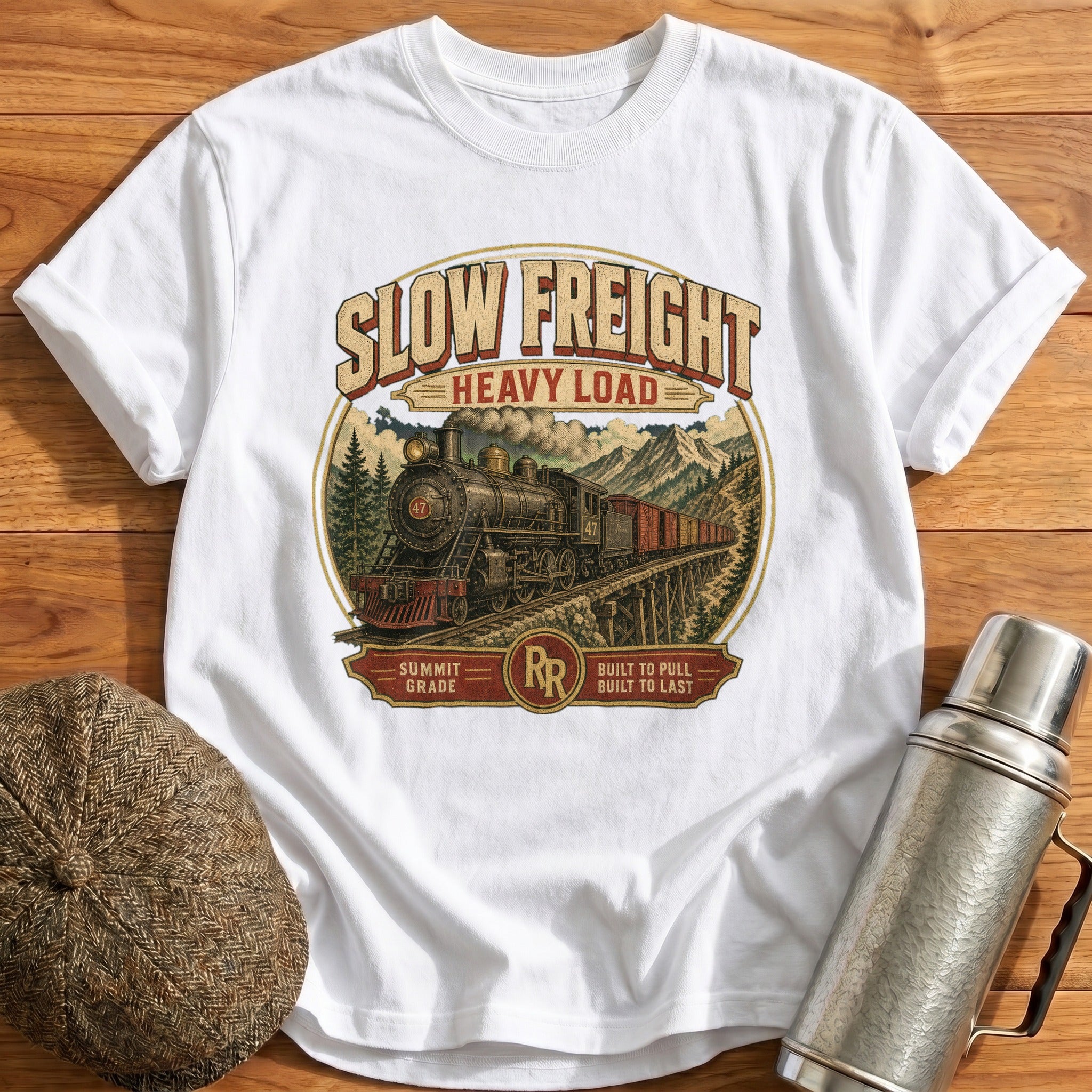 Slow Freight T-Shirt - White