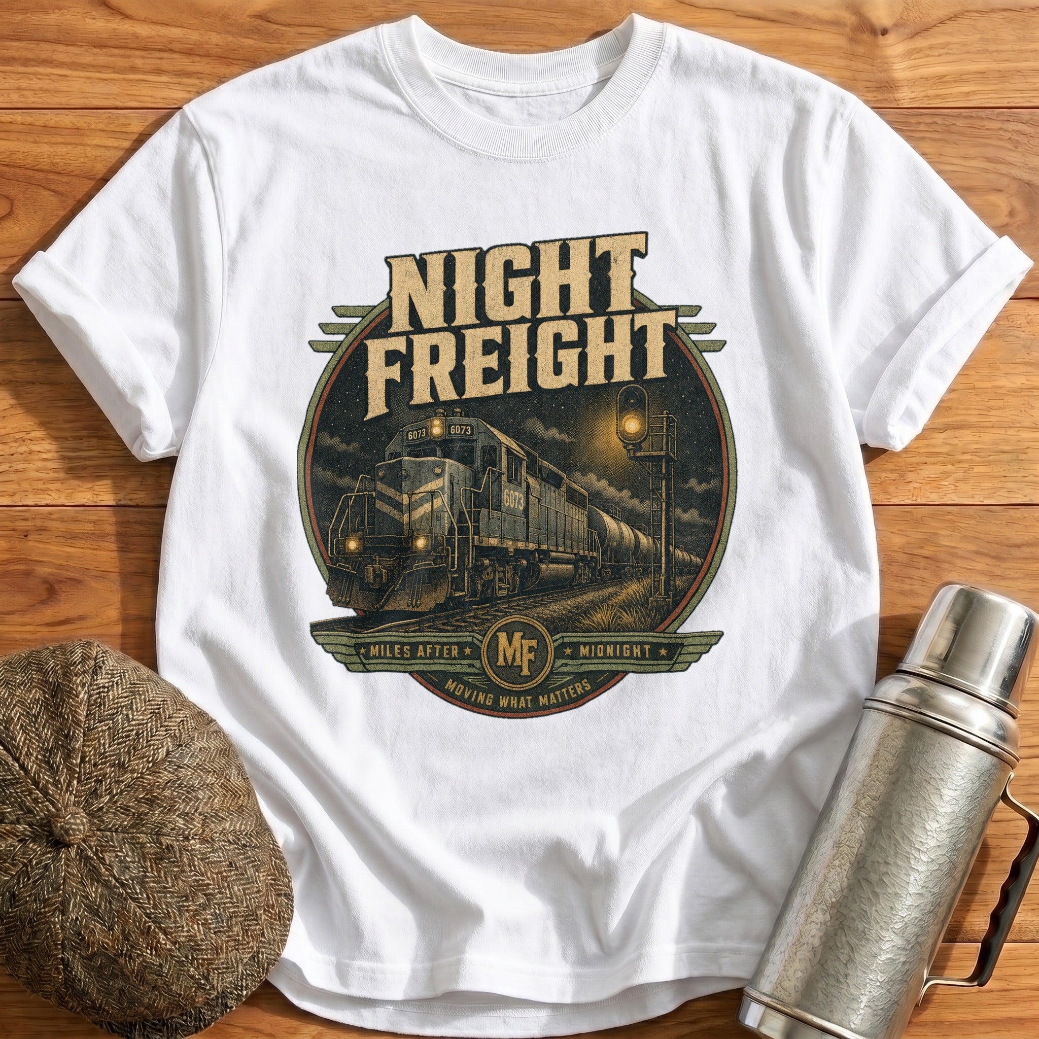 Night Freight T-Shirt - White