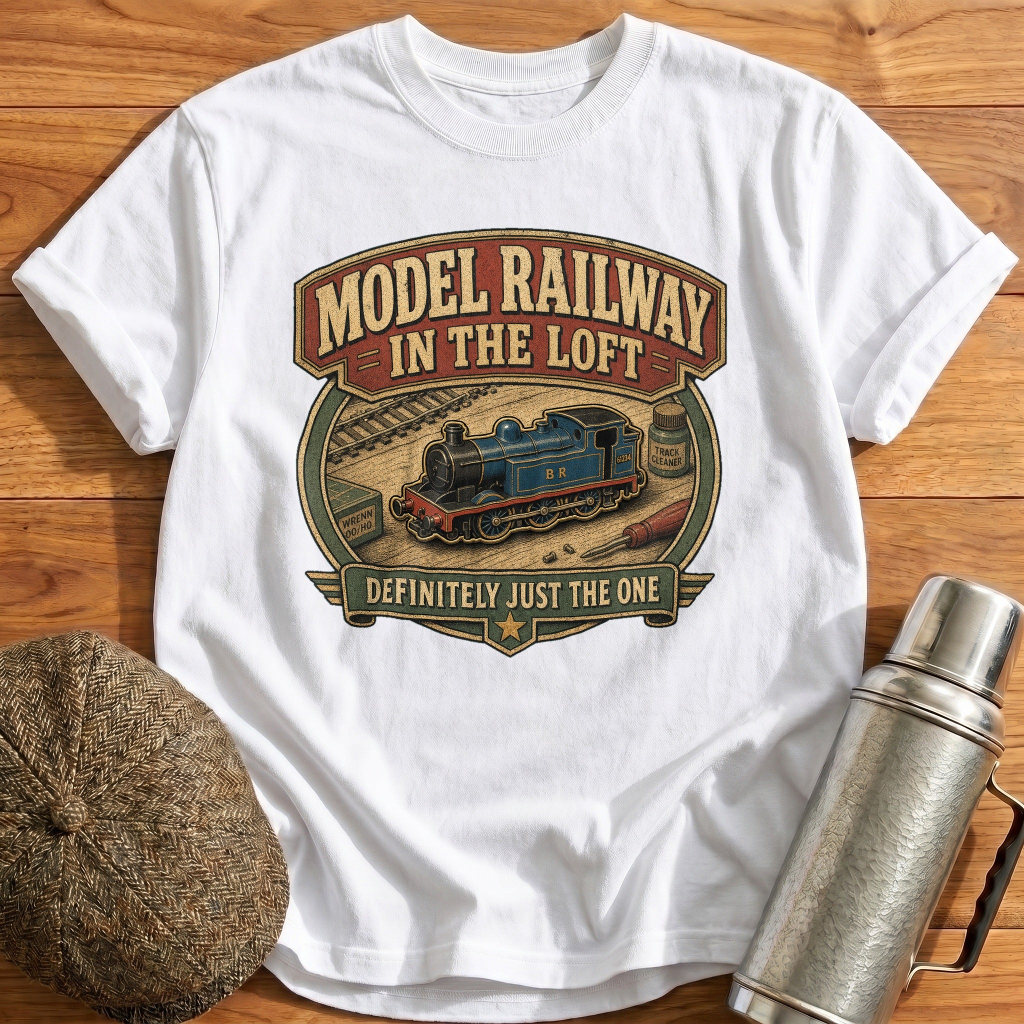 Model Railway in the Loft T-Shirt - White