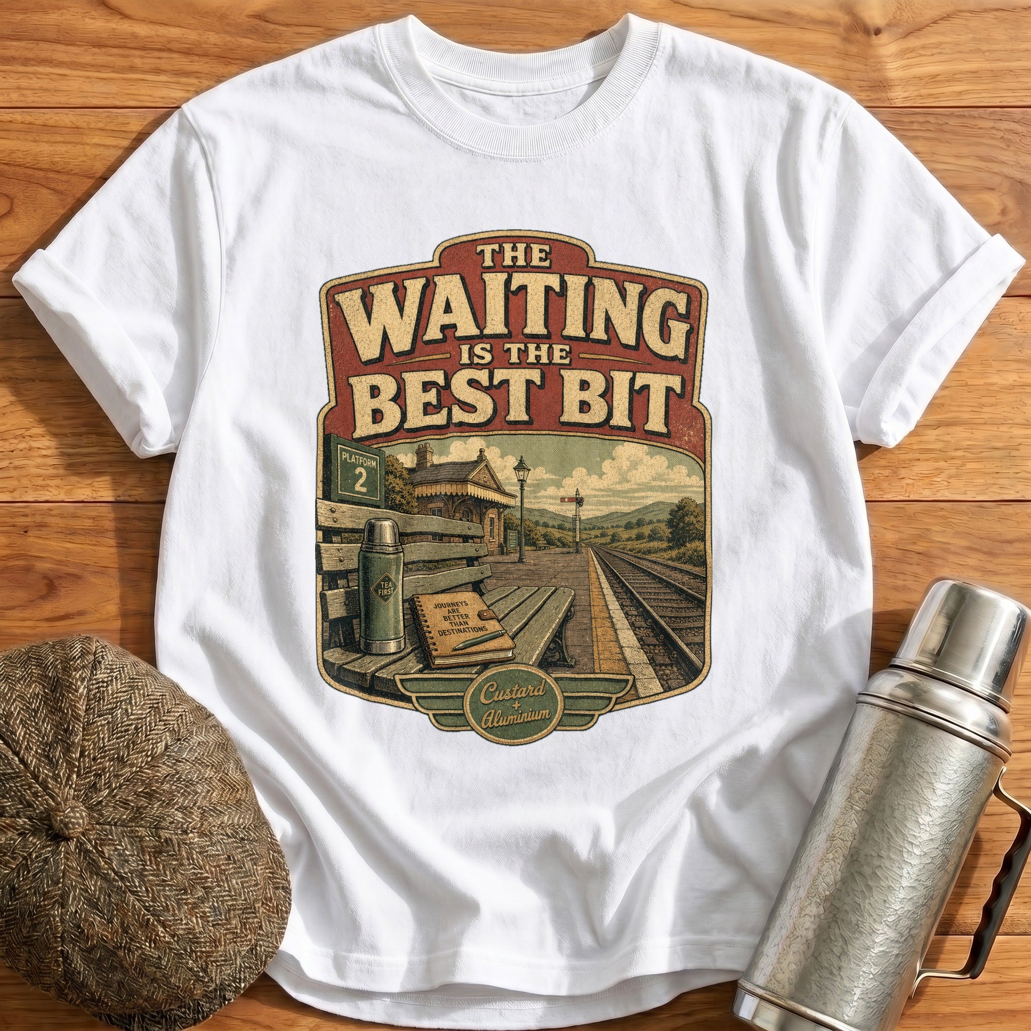 The Waiting is the Best Bit T-Shirt - White