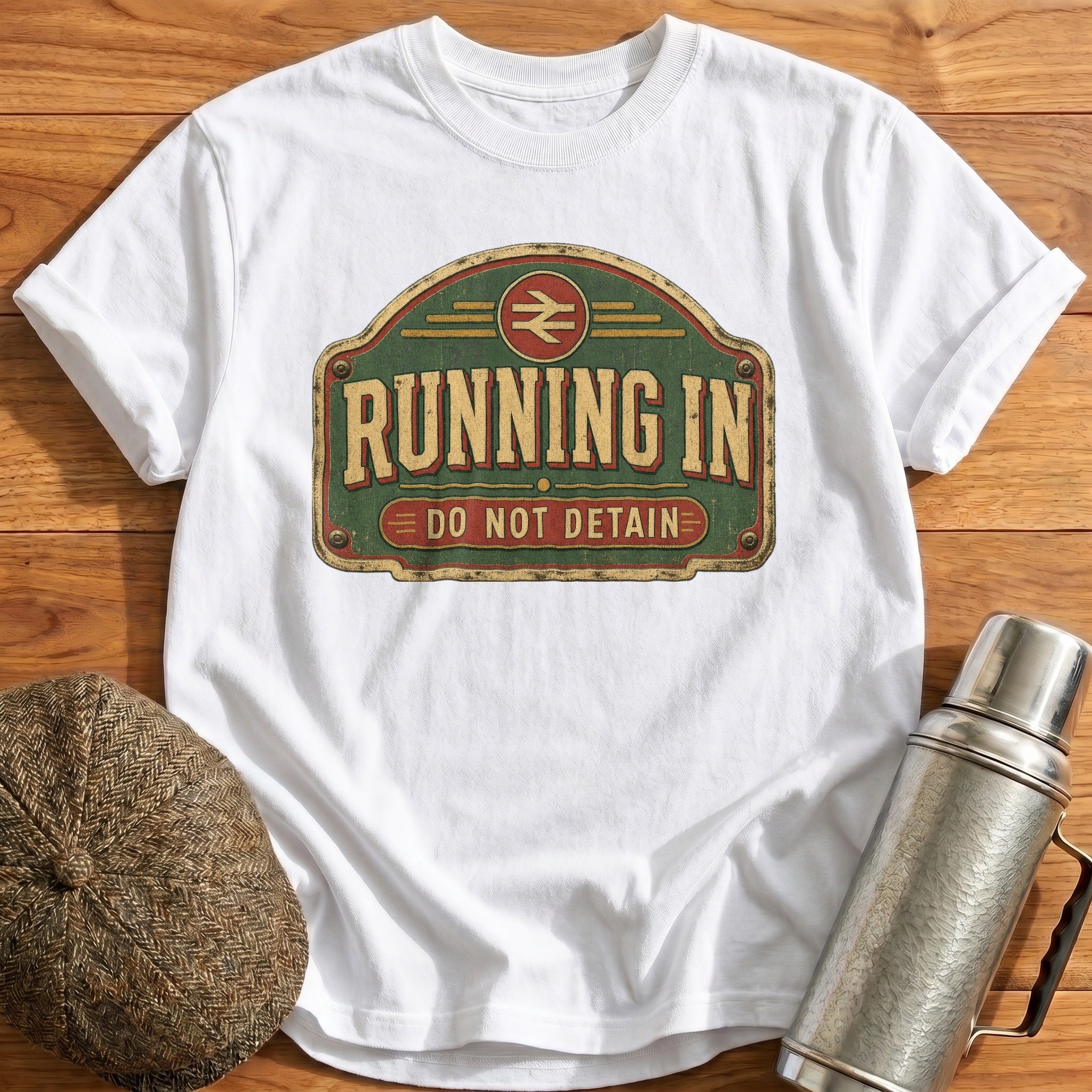 Running in T-Shirt - White