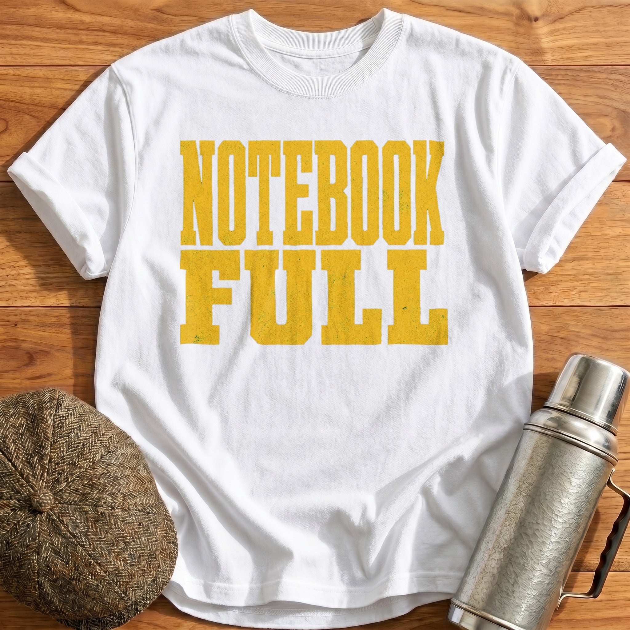 Notebook Full T-Shirt - White
