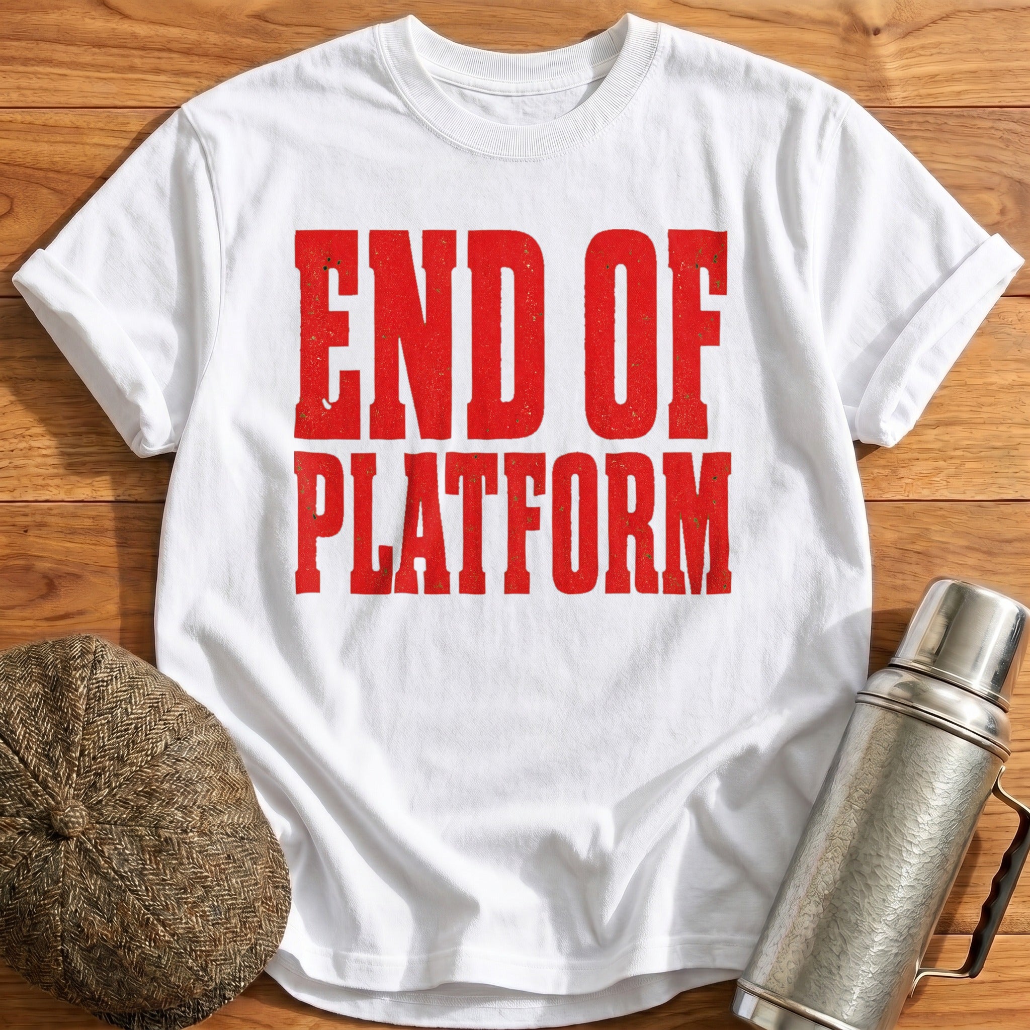 End of Platform T-Shirt - White