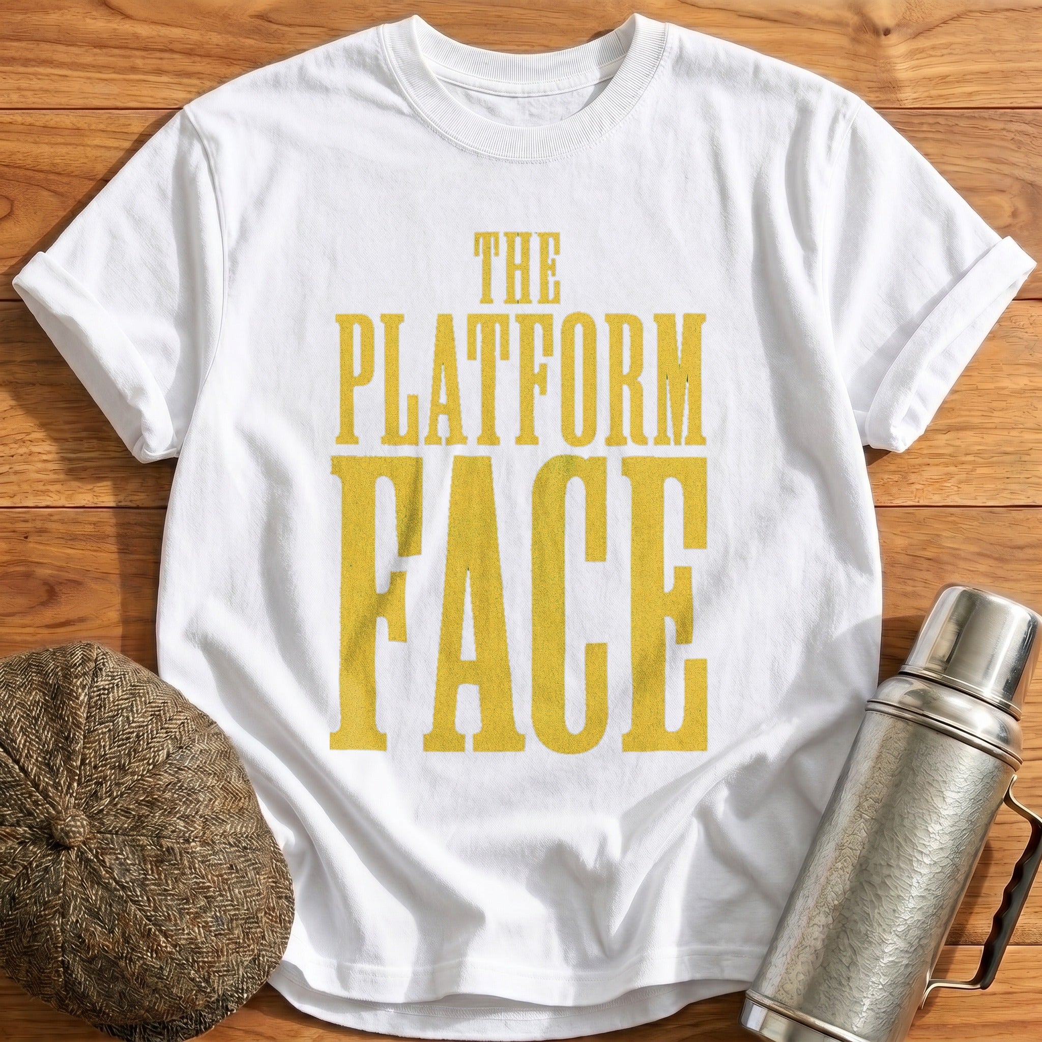 The Platform Face T-Shirt - White