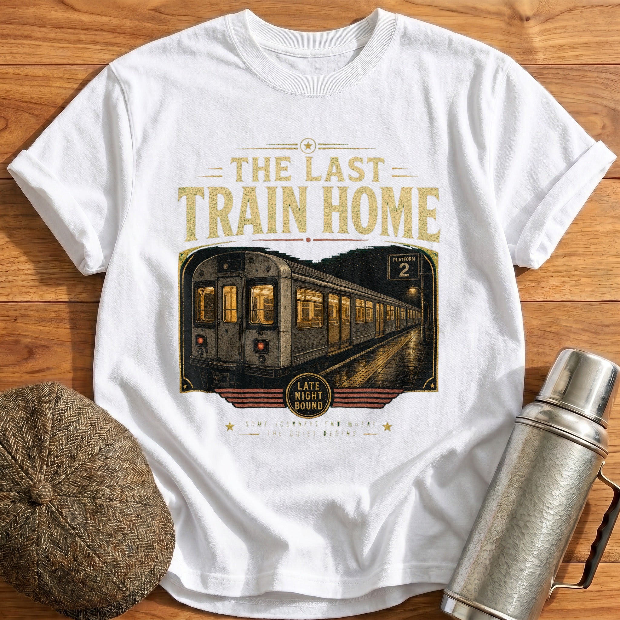 The Last Train Home T-Shirt - White