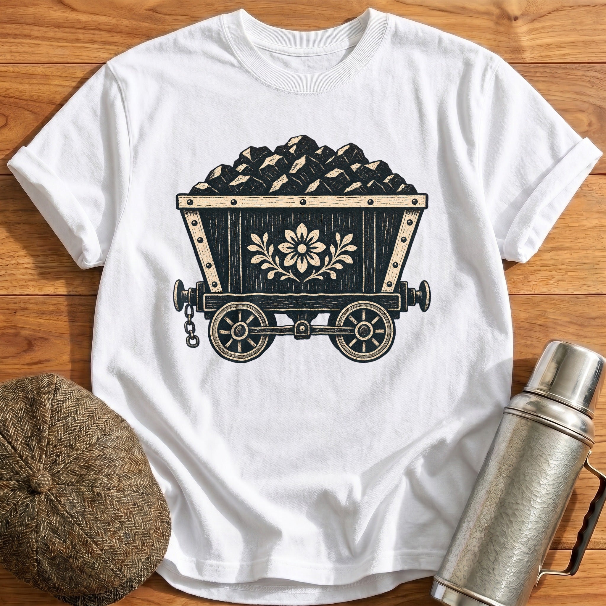 Black Gold T-Shirt - White