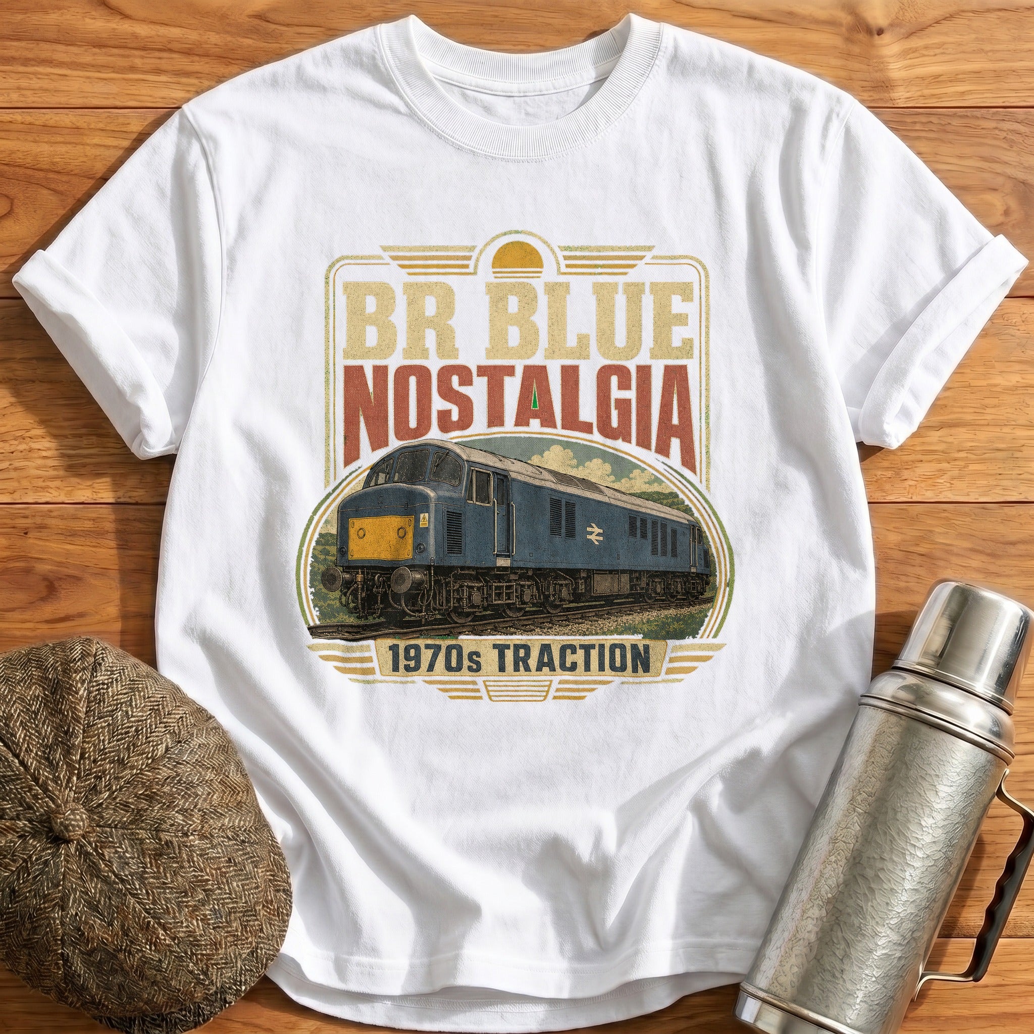 BR Blue Nostalgia T-Shirt - White