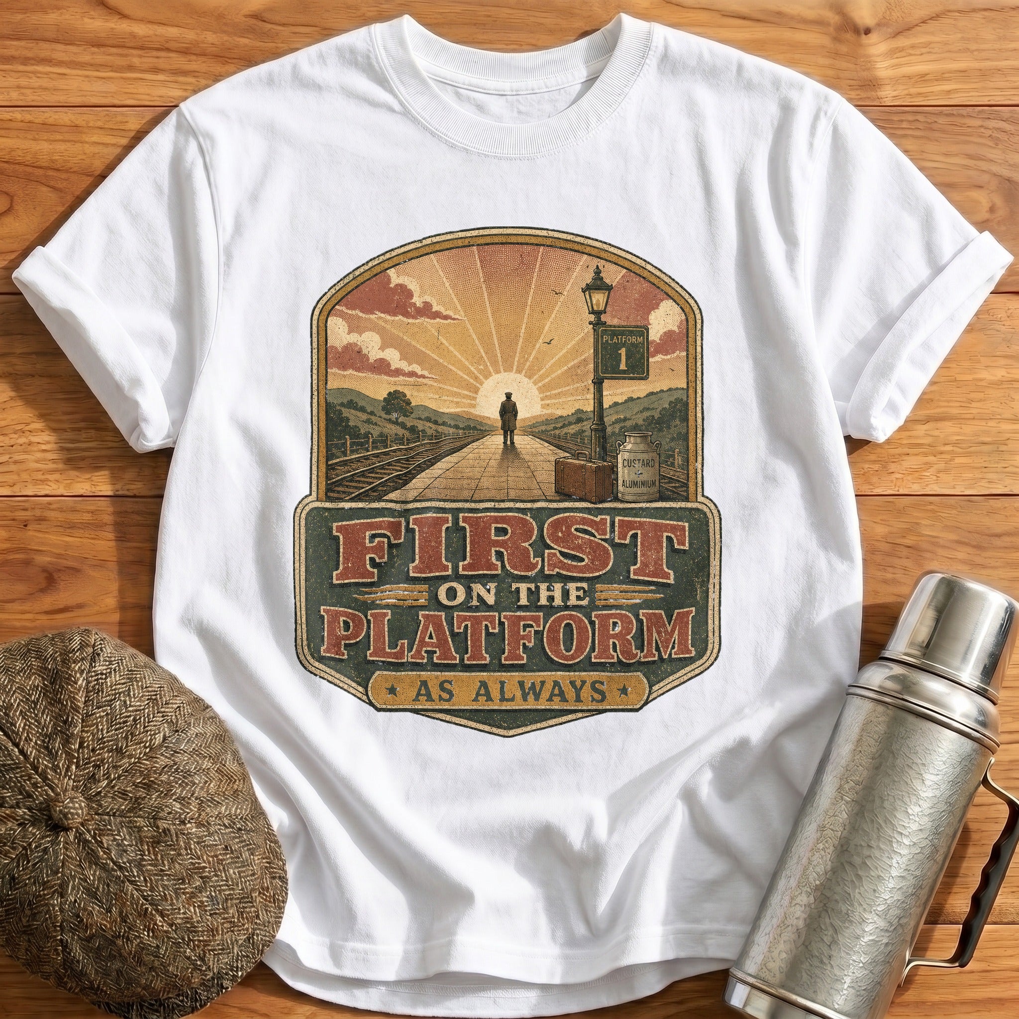 First on the Platform T-Shirt - White