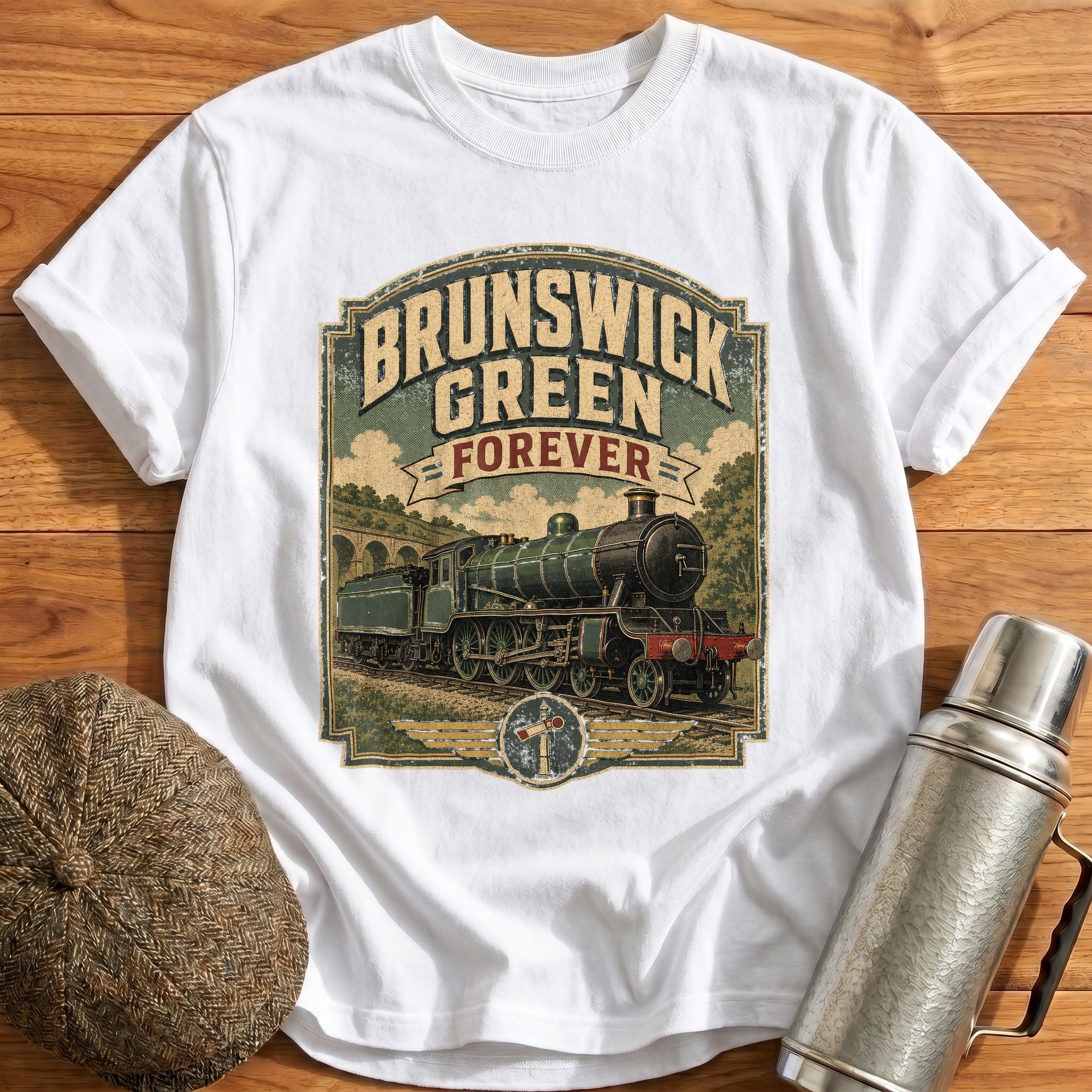 Green Forever T-Shirt - White