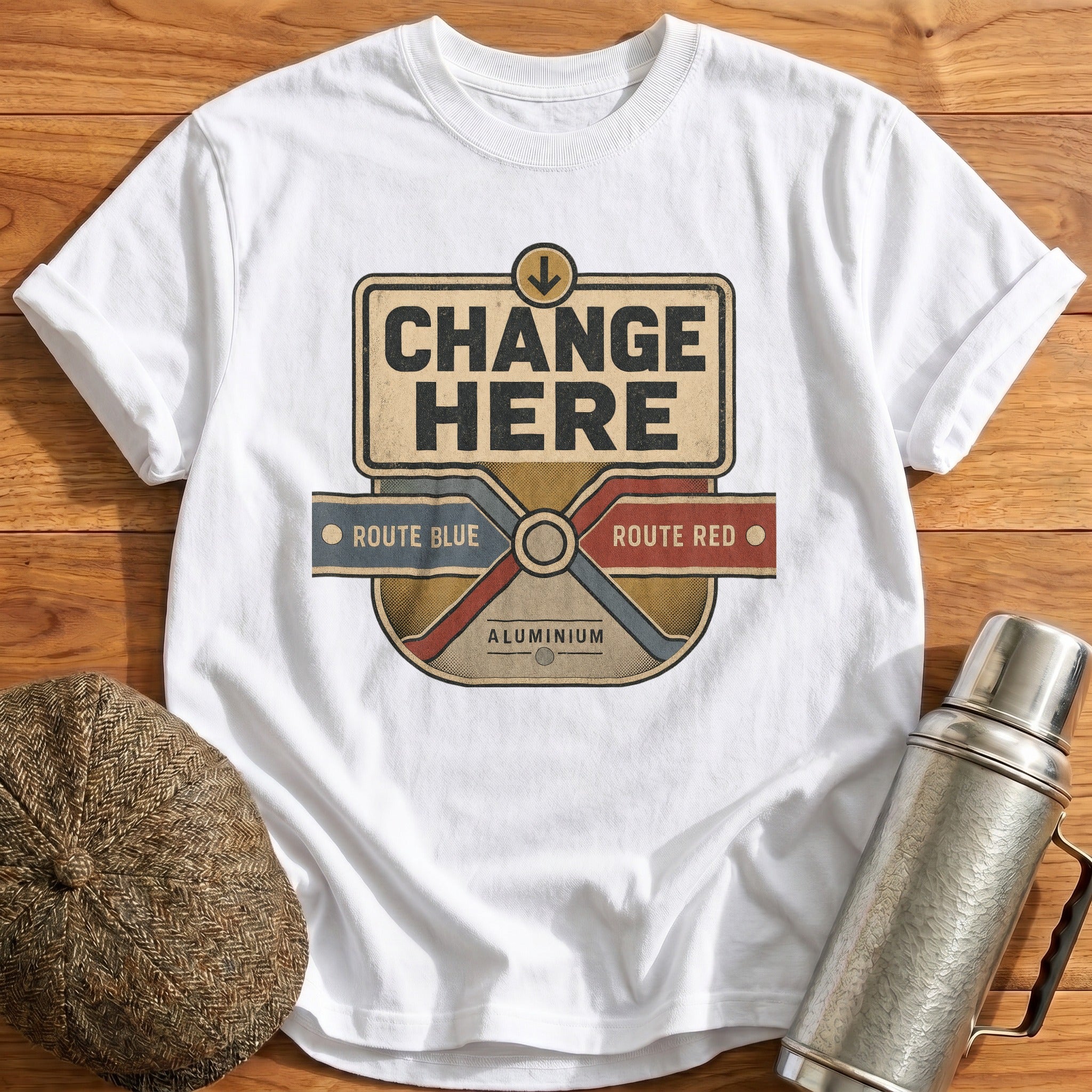 Route Change T-Shirt - White