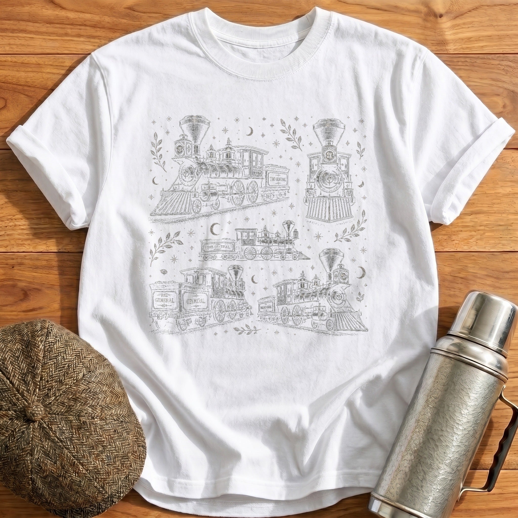 The General Contained Print T-Shirt - White