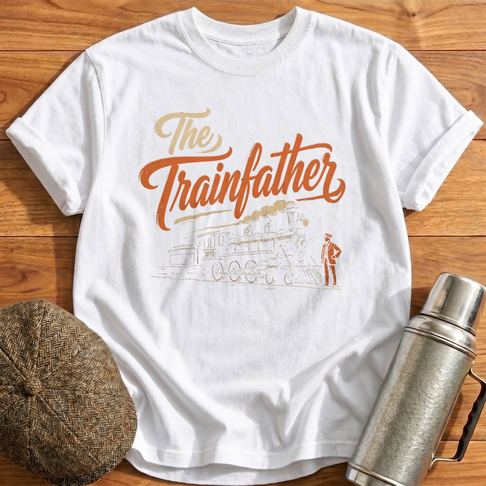 The Trainfather T-Shirt - White
