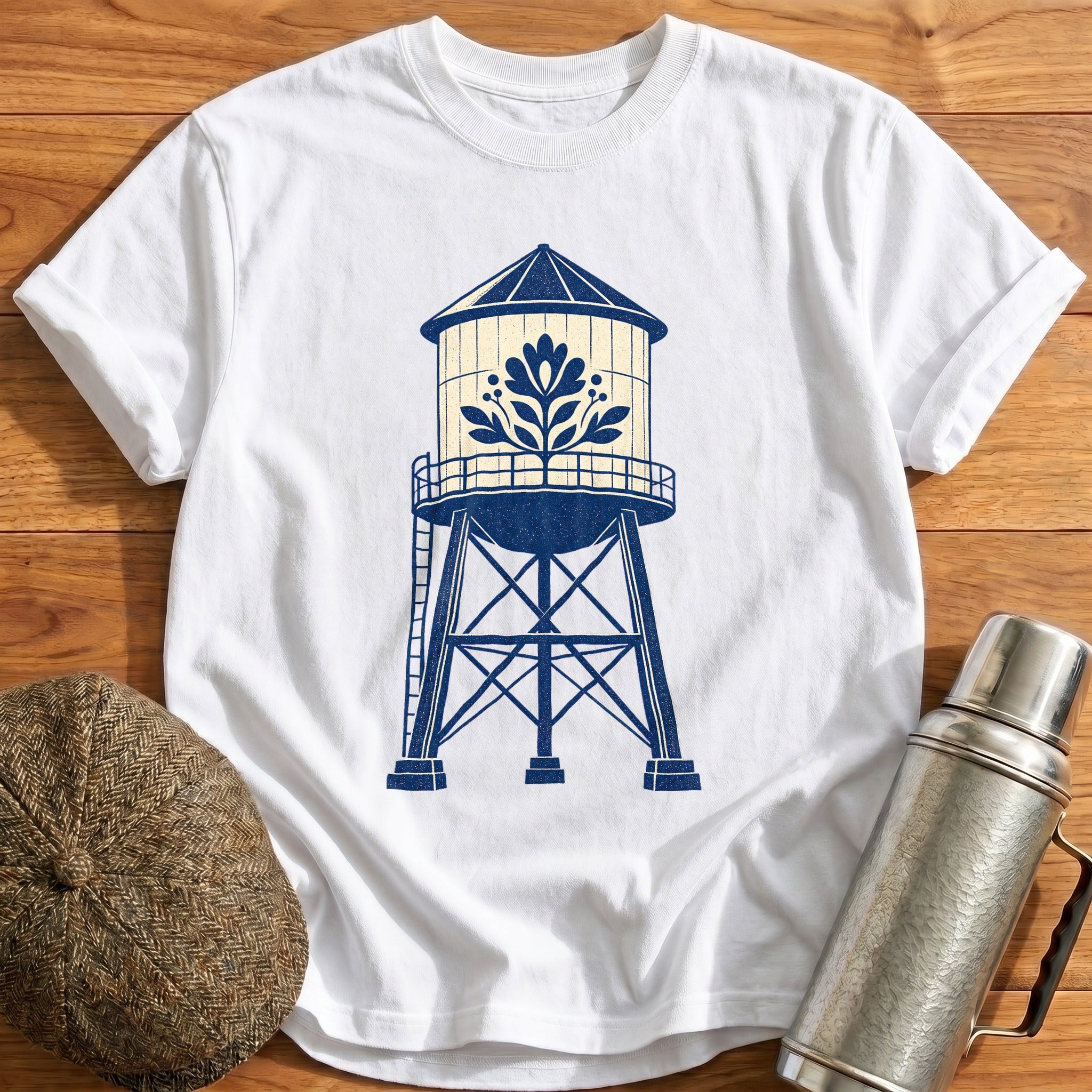 Water Tower T-Shirt - White