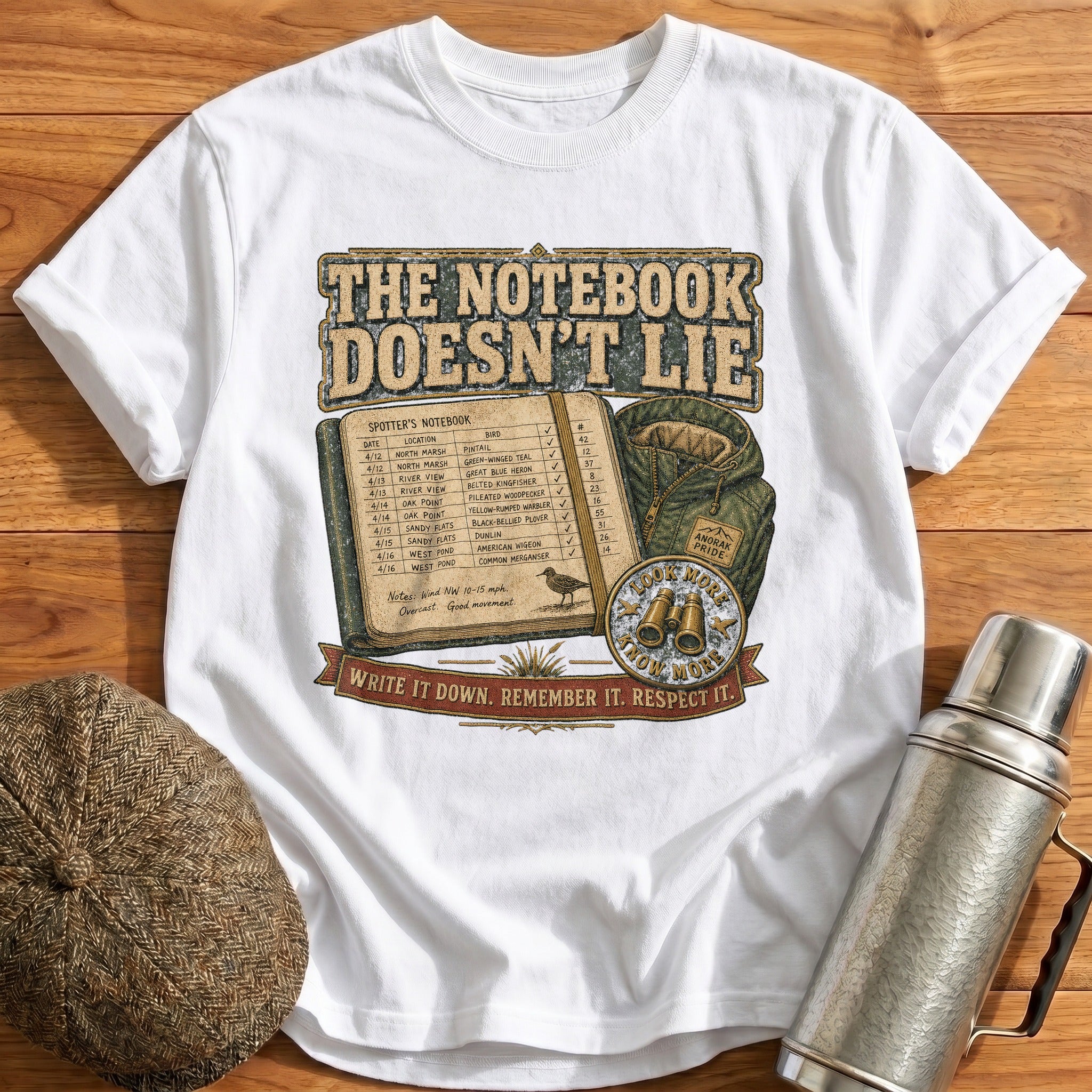 Write It Down, Remember It T-Shirt - White