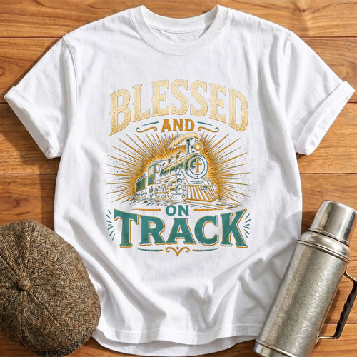 Blessed and on Track T-Shirt - White