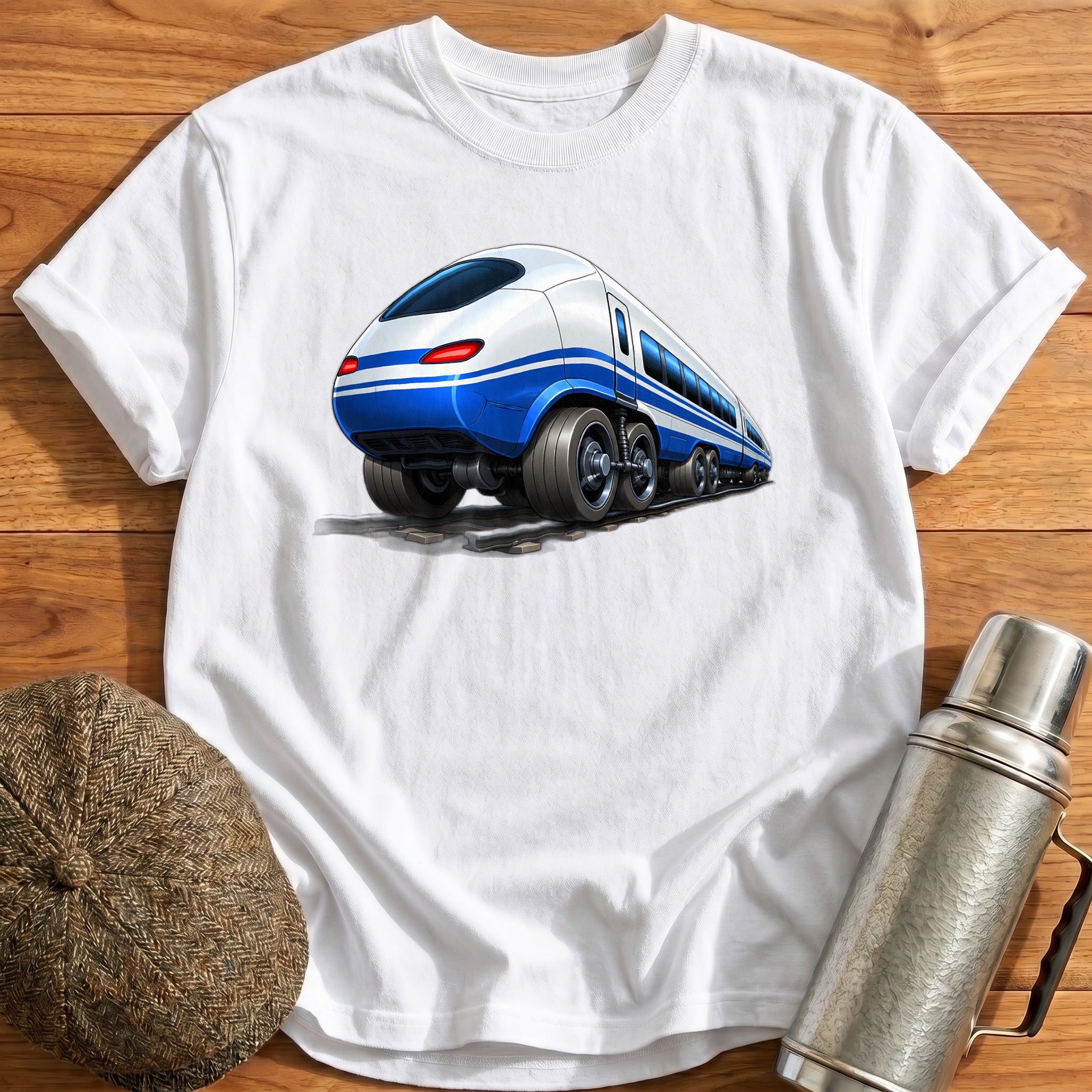 Bullettrain Rear34 T-Shirt - White