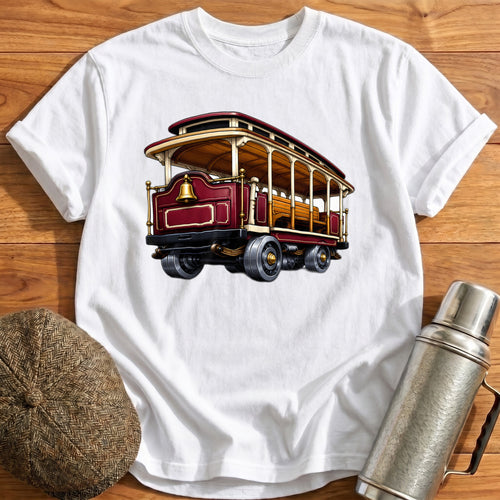 Cablecar Rear34 T-Shirt - White