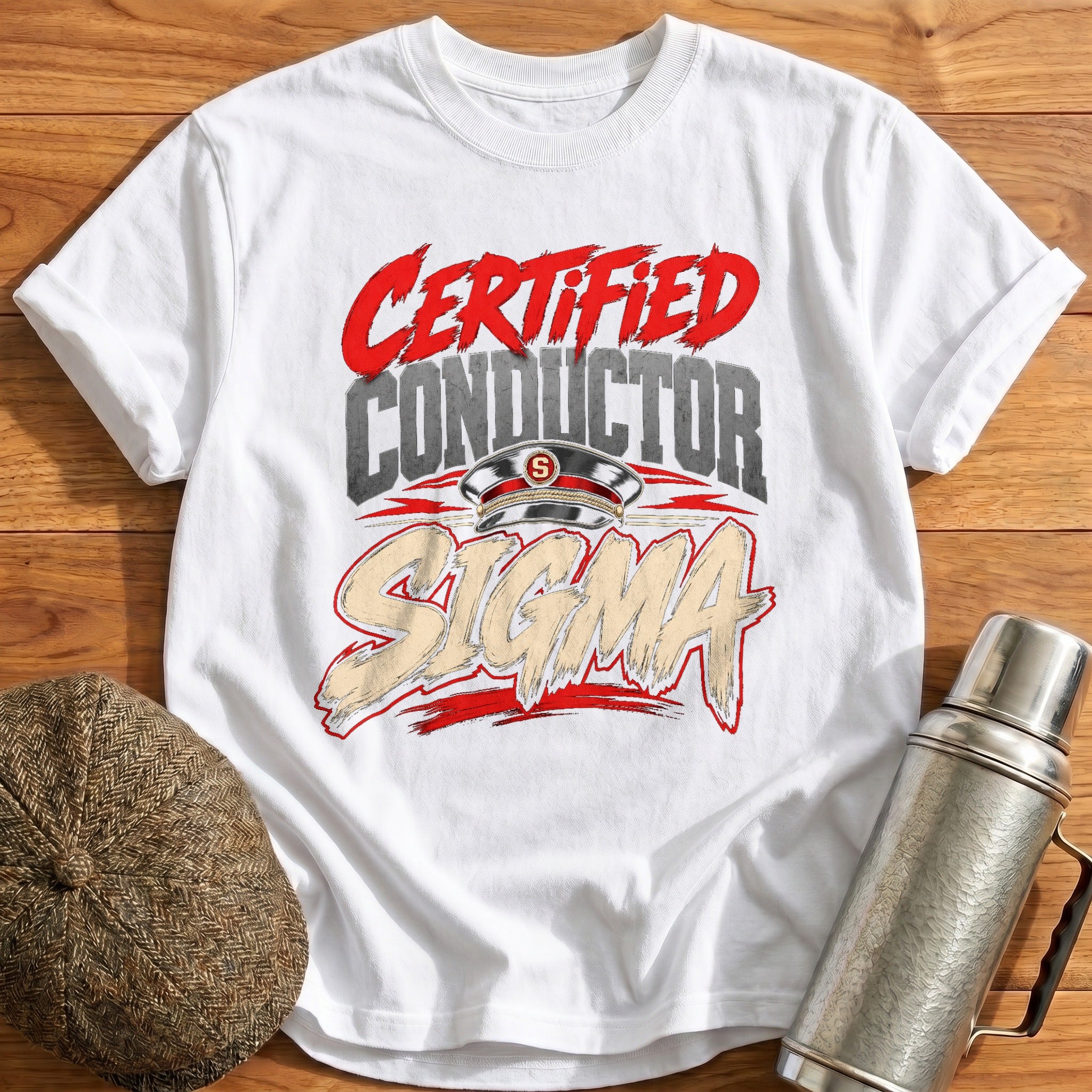 Certified Conductor Sigma T-Shirt - White
